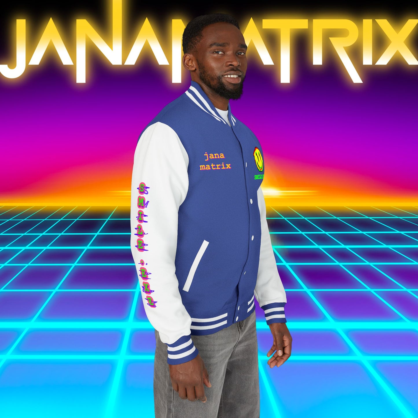 Smile.exe Letterman/Jersey Jacket