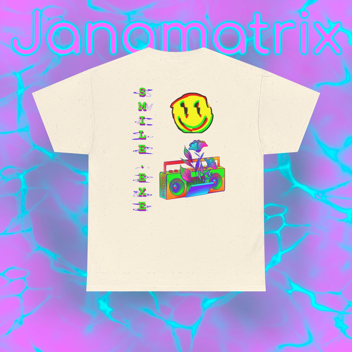 Back Graphic Smile.exe Shirt