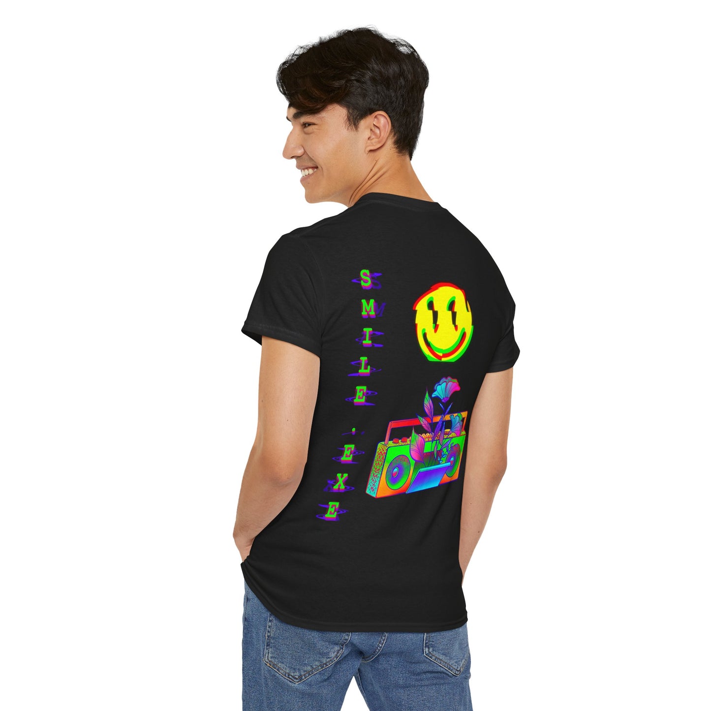 Back Graphic Smile.exe Shirt