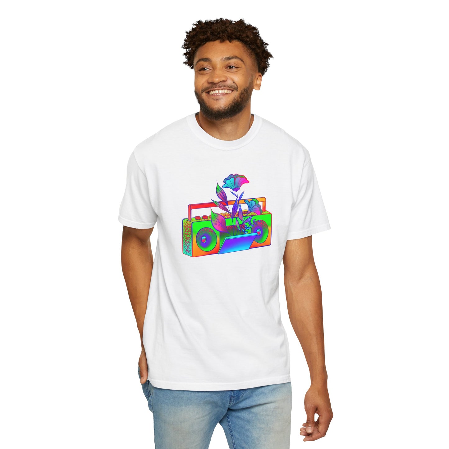 Psychadelic Neon Boombox Shirt