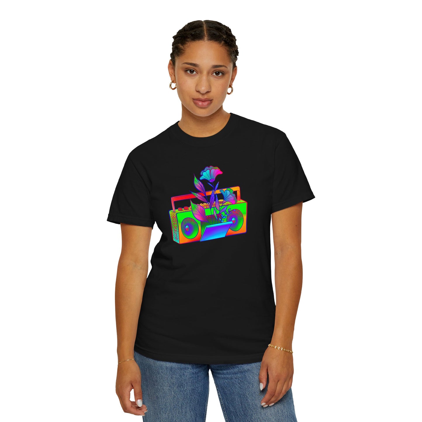 Psychadelic Neon Boombox Shirt