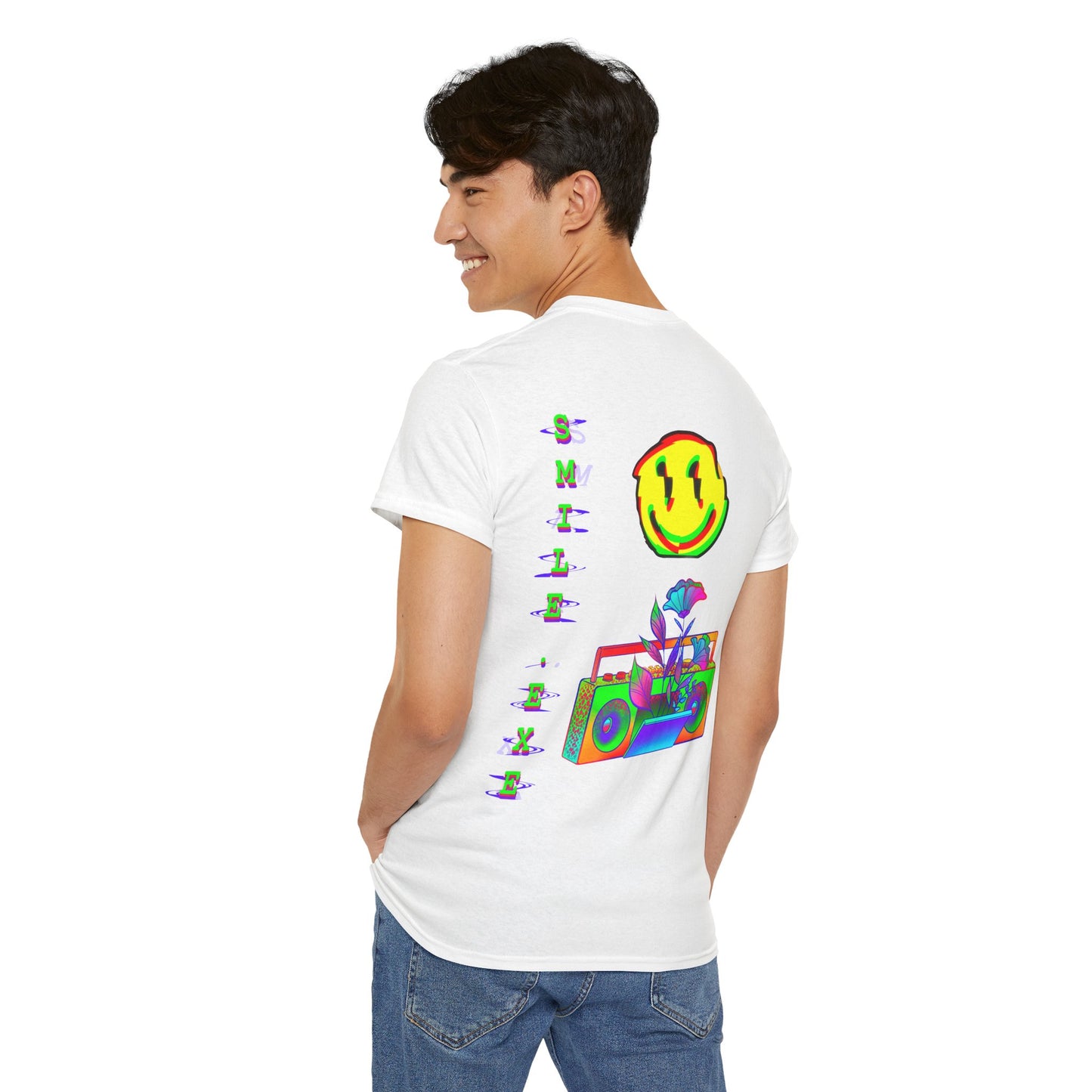 Back Graphic Smile.exe Shirt