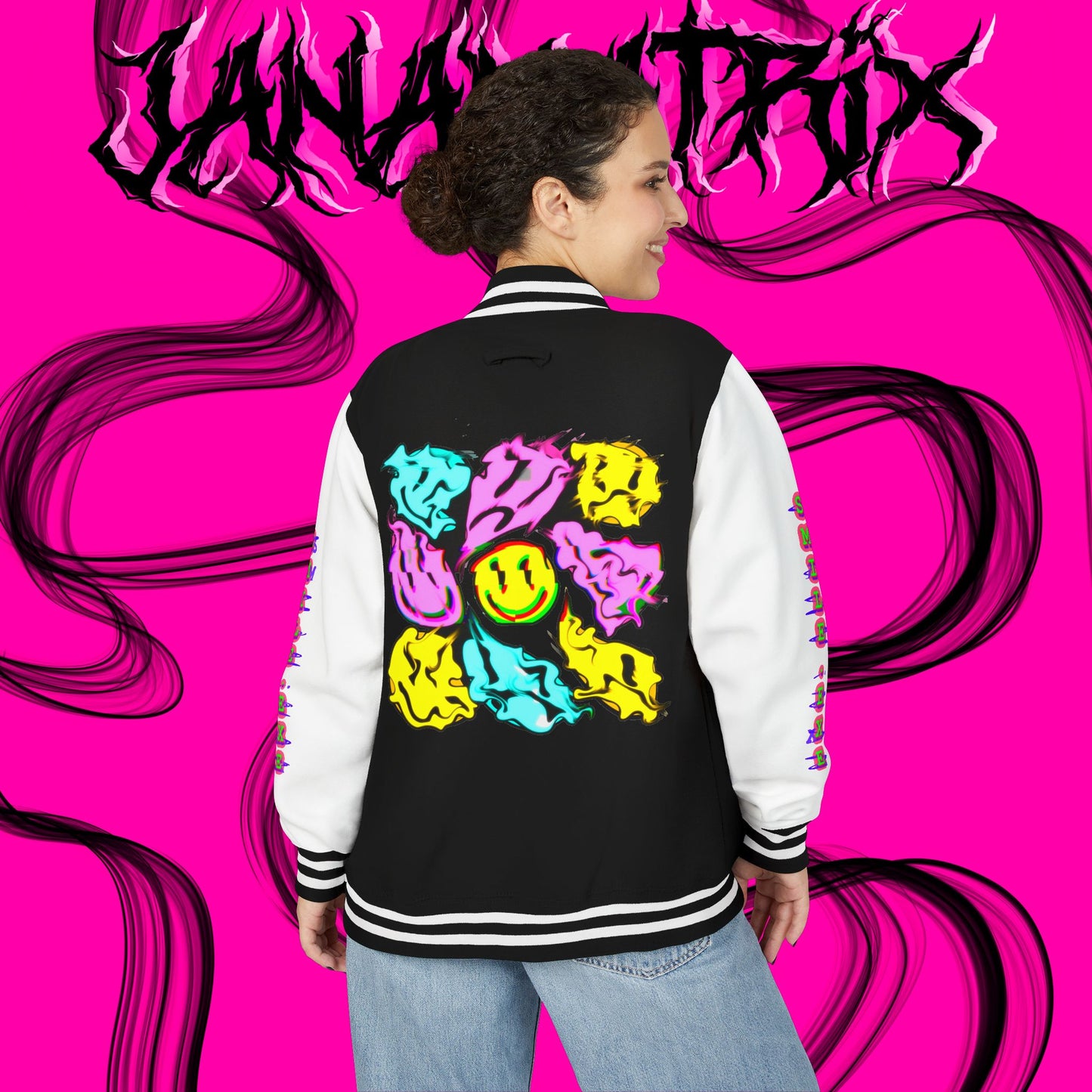 Smile.exe Letterman/Jersey Jacket
