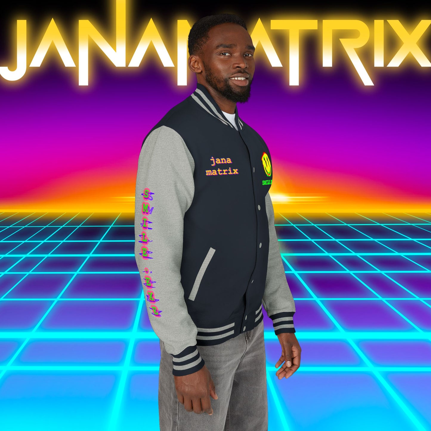 Smile.exe Letterman/Jersey Jacket