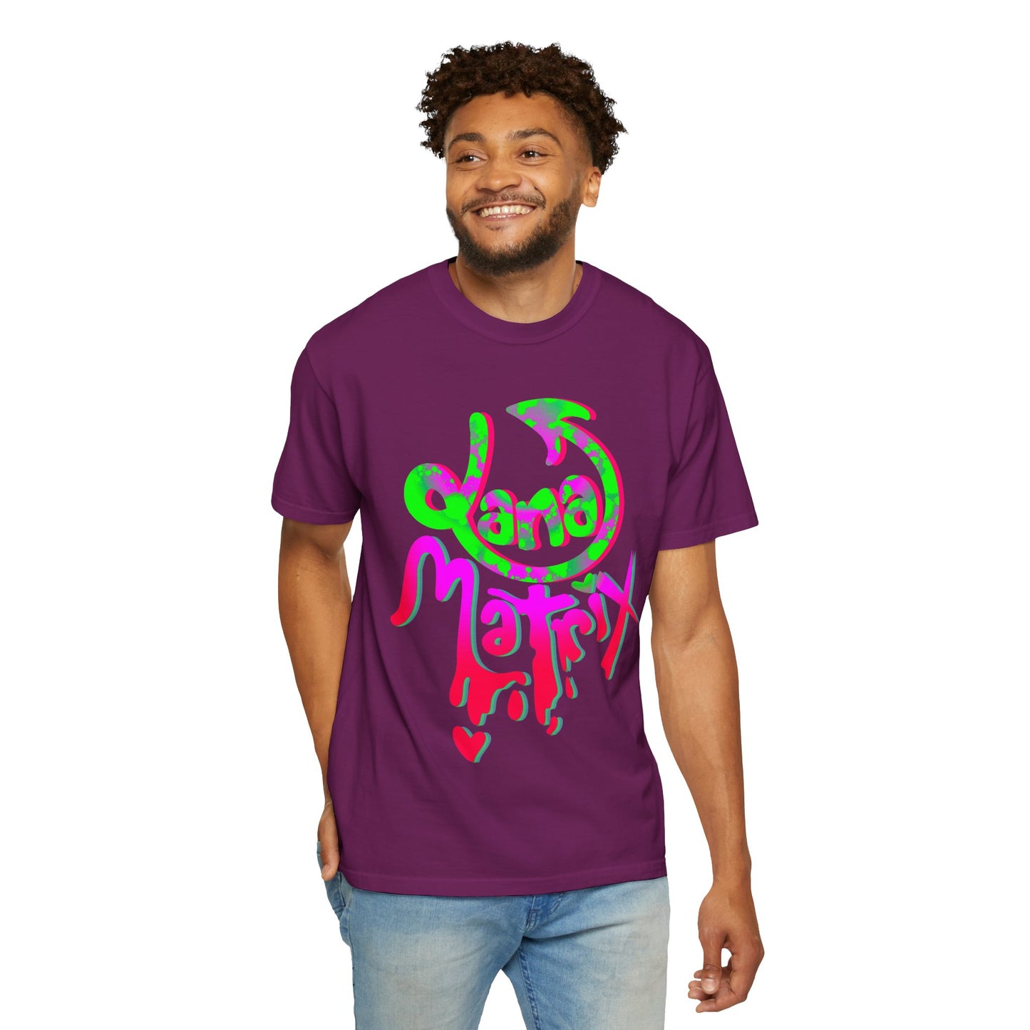 Janamatrix Graphic Tee Pink & Neon Green Edition