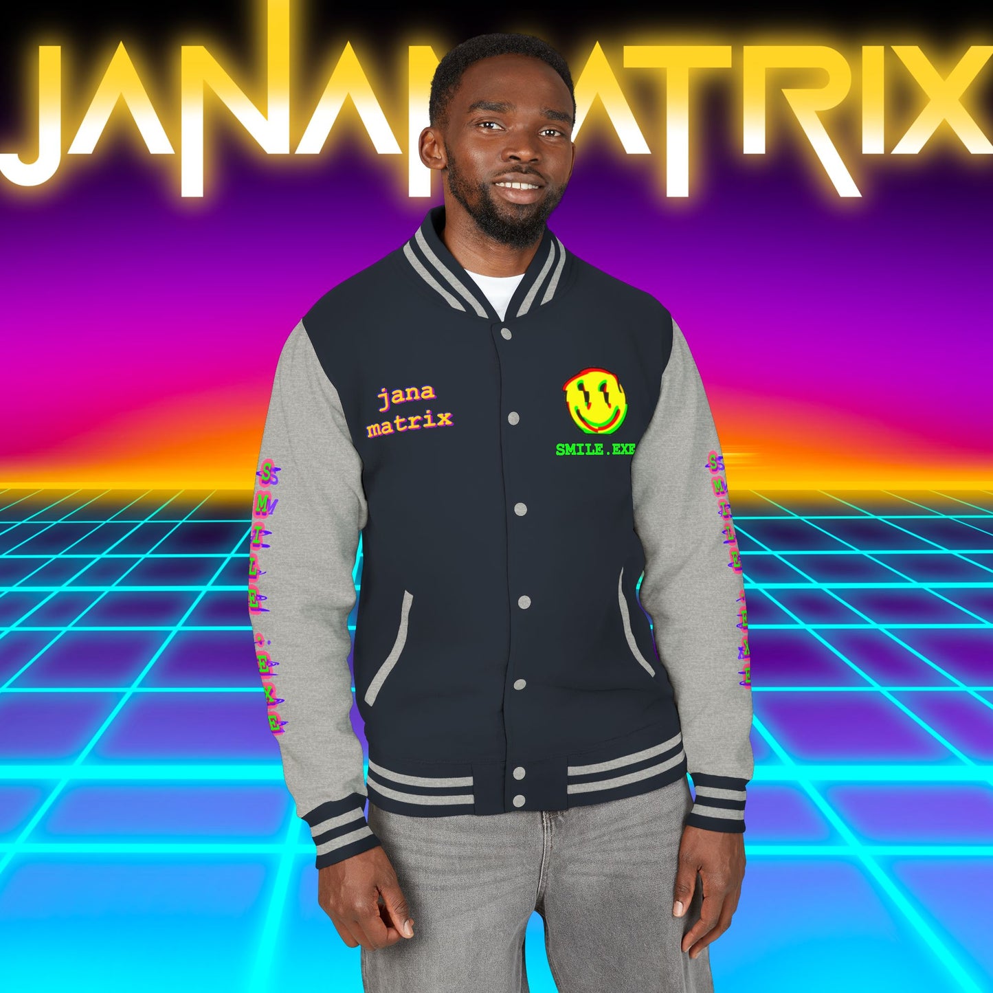 Smile.exe Letterman/Jersey Jacket