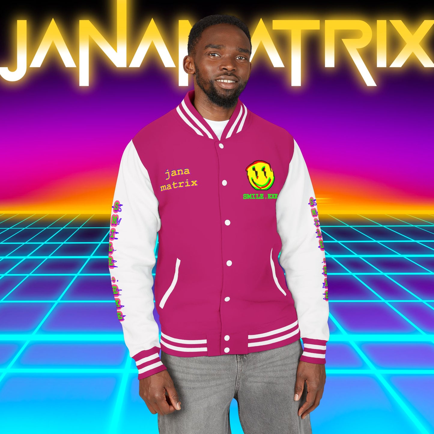 Smile.exe Letterman/Jersey Jacket