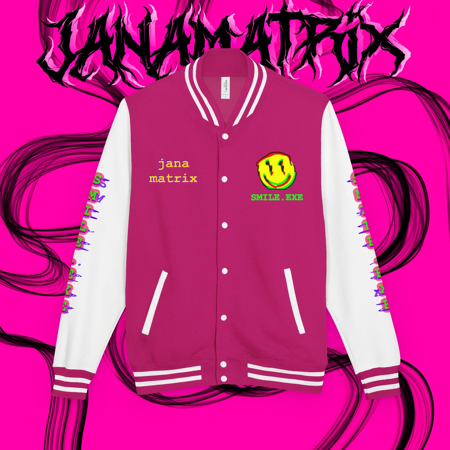 Smile.exe Letterman/Jersey Jacket