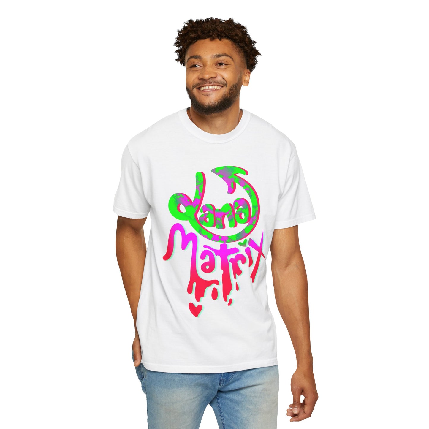 Janamatrix Graphic Tee Pink & Neon Green Edition
