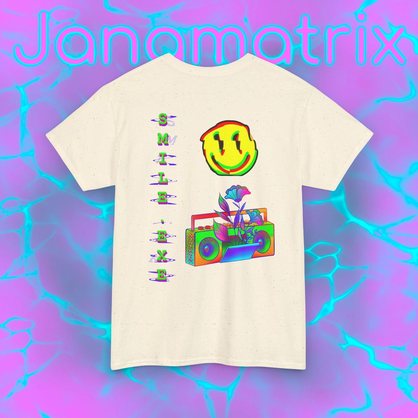 Back Graphic Smile.exe Shirt