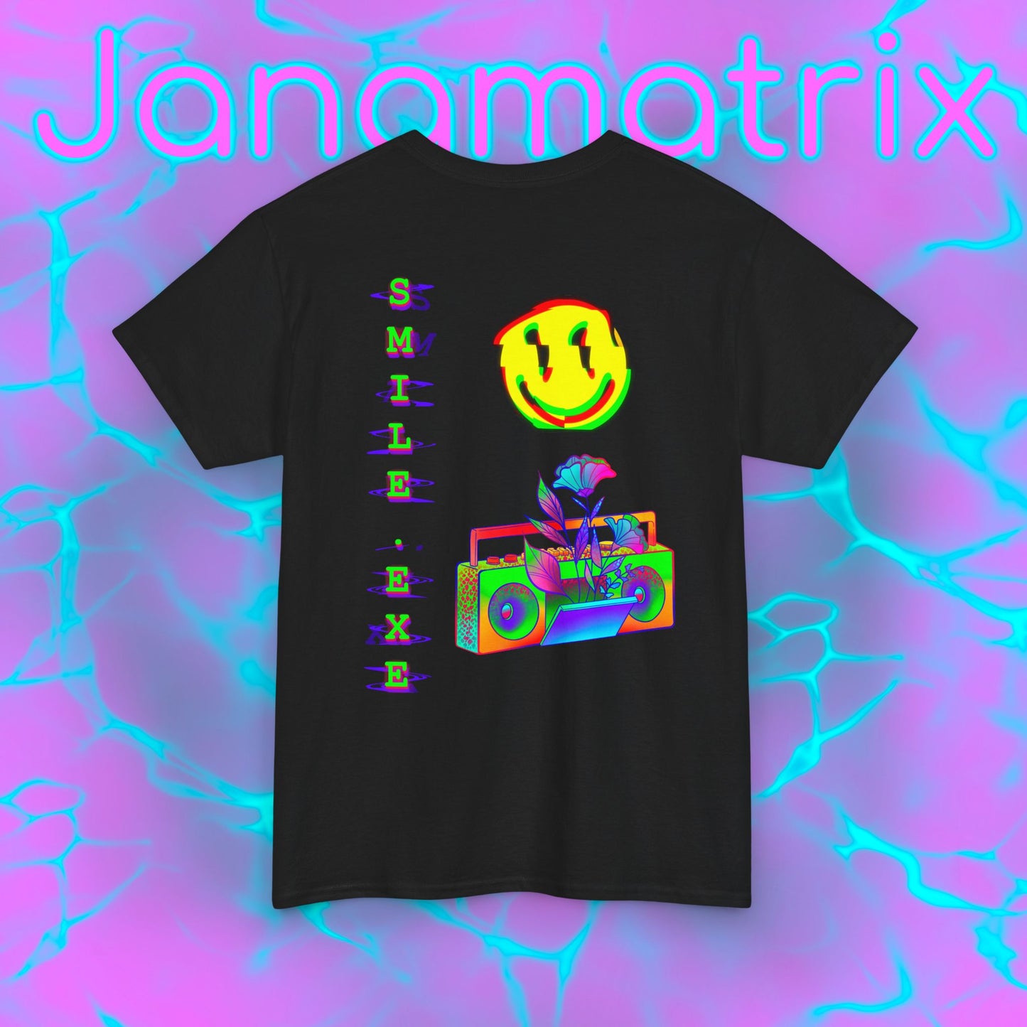 Back Graphic Smile.exe Shirt