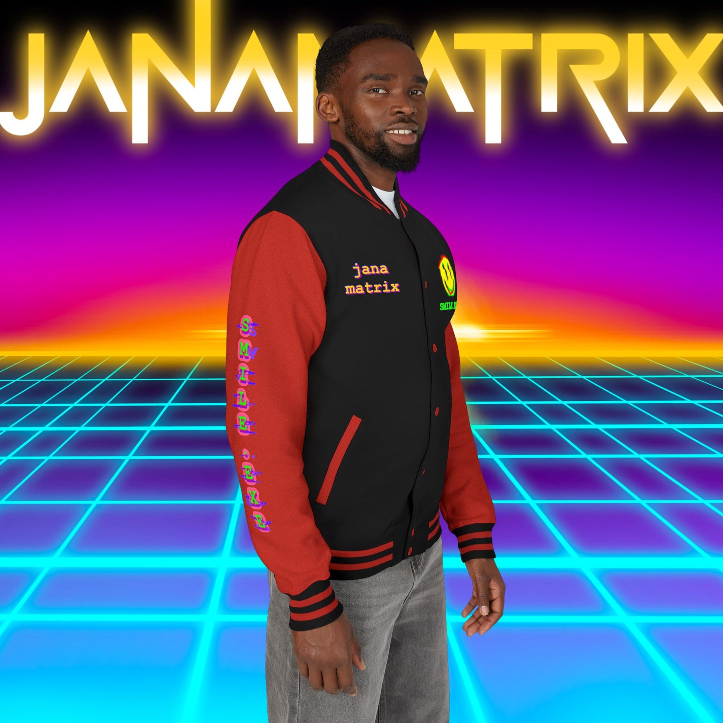 Smile.exe Letterman/Jersey Jacket