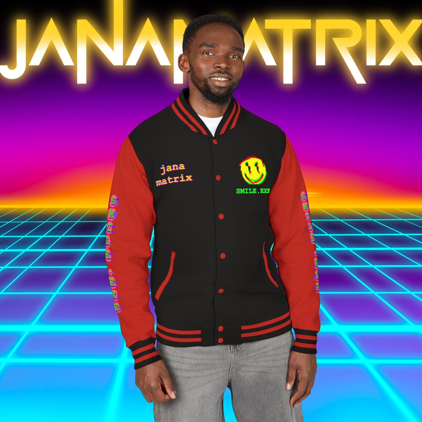 Smile.exe Letterman/Jersey Jacket