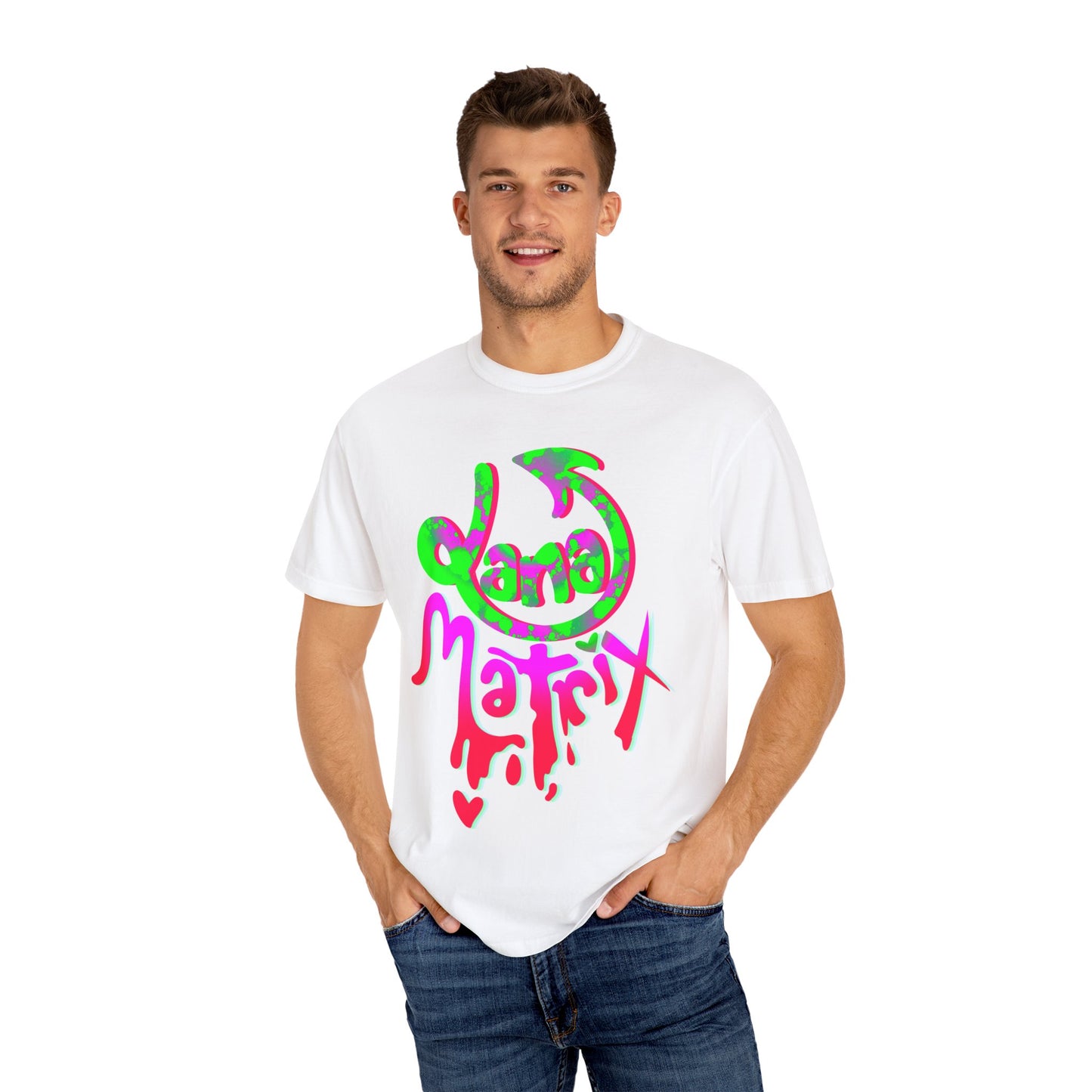 Janamatrix Graphic Tee Pink & Neon Green Edition