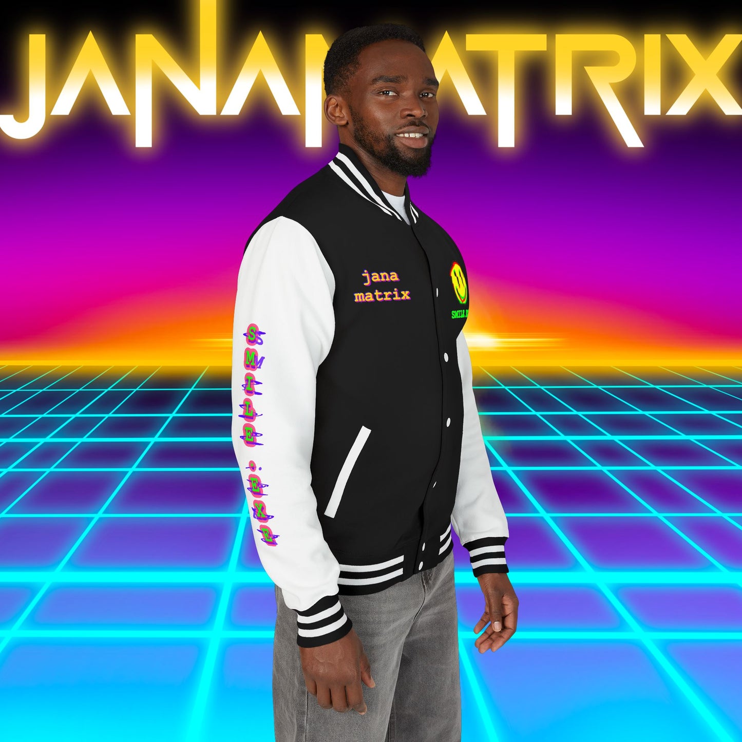 Smile.exe Letterman/Jersey Jacket