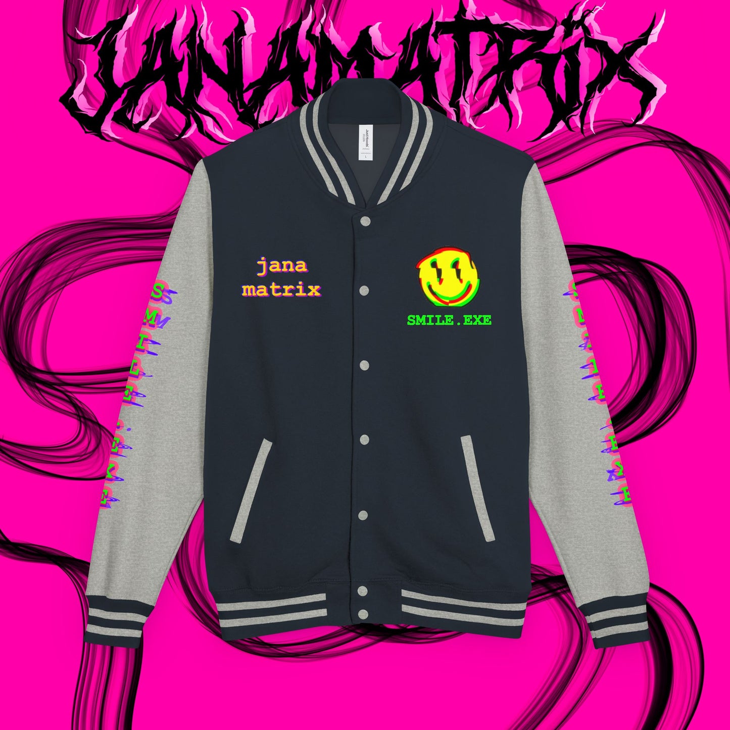 Smile.exe Letterman/Jersey Jacket
