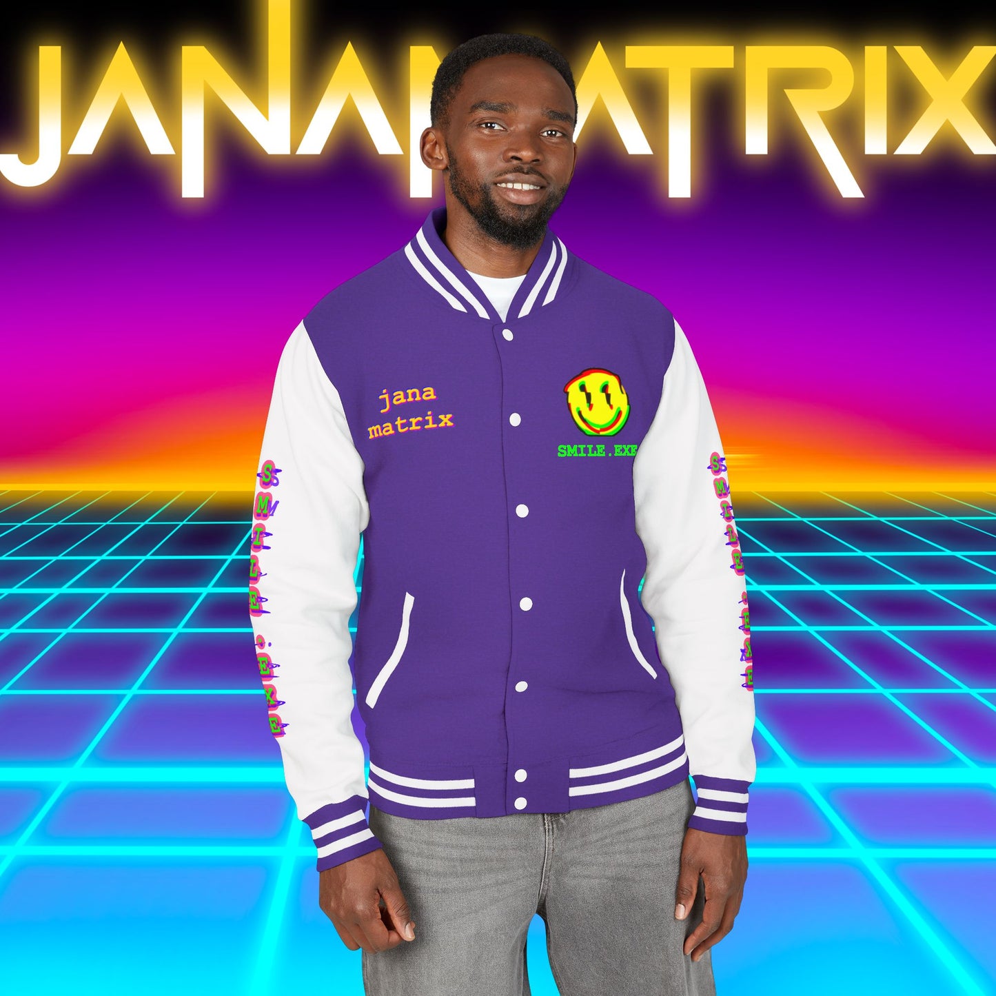 Smile.exe Letterman/Jersey Jacket