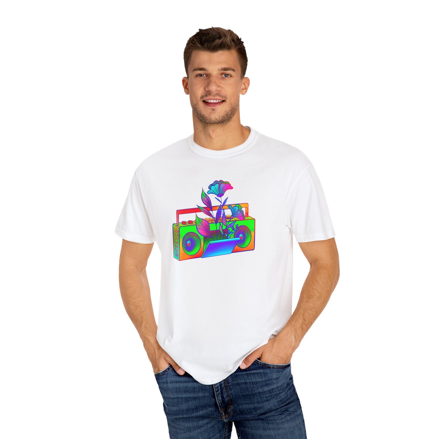 Psychadelic Neon Boombox Shirt