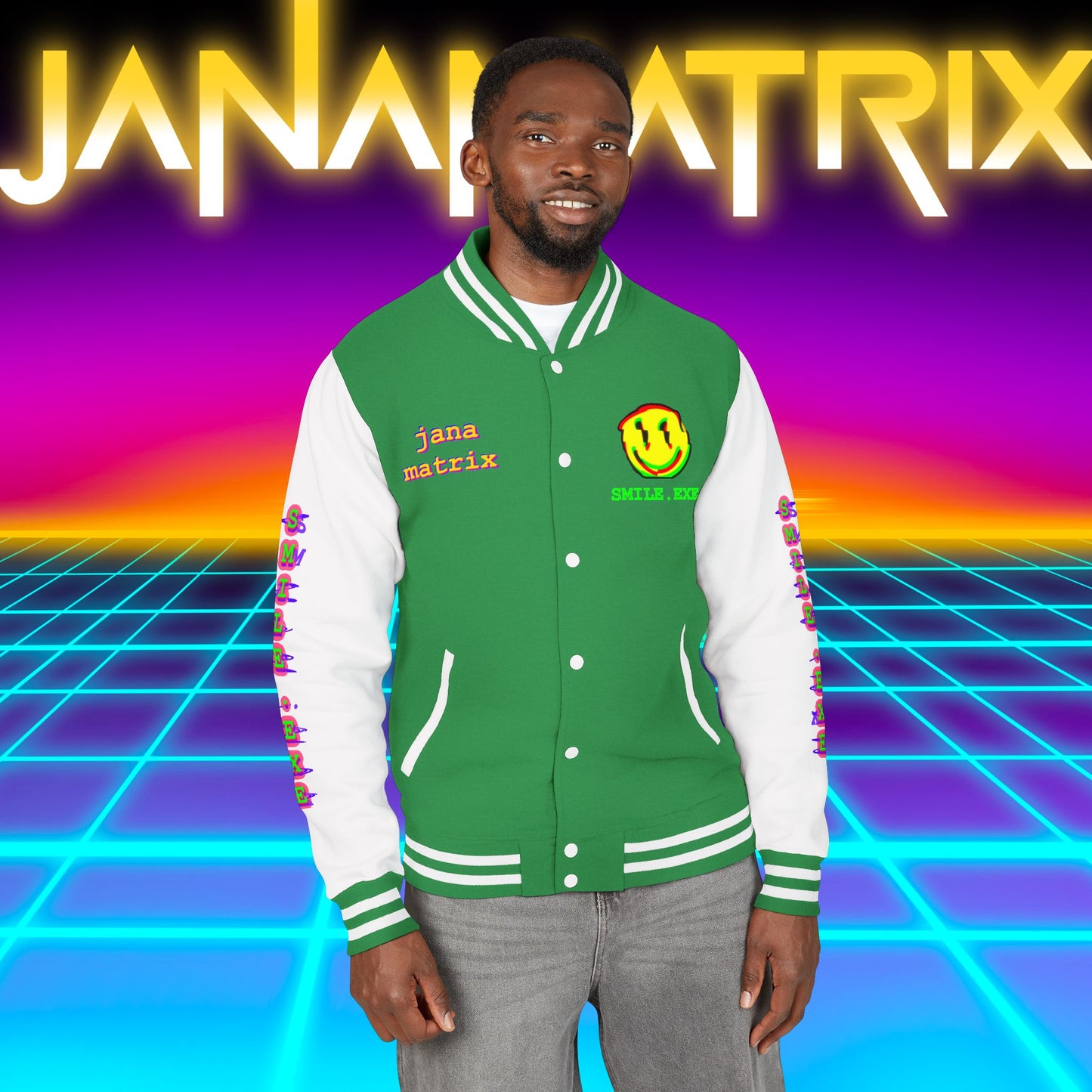 Smile.exe Letterman/Jersey Jacket