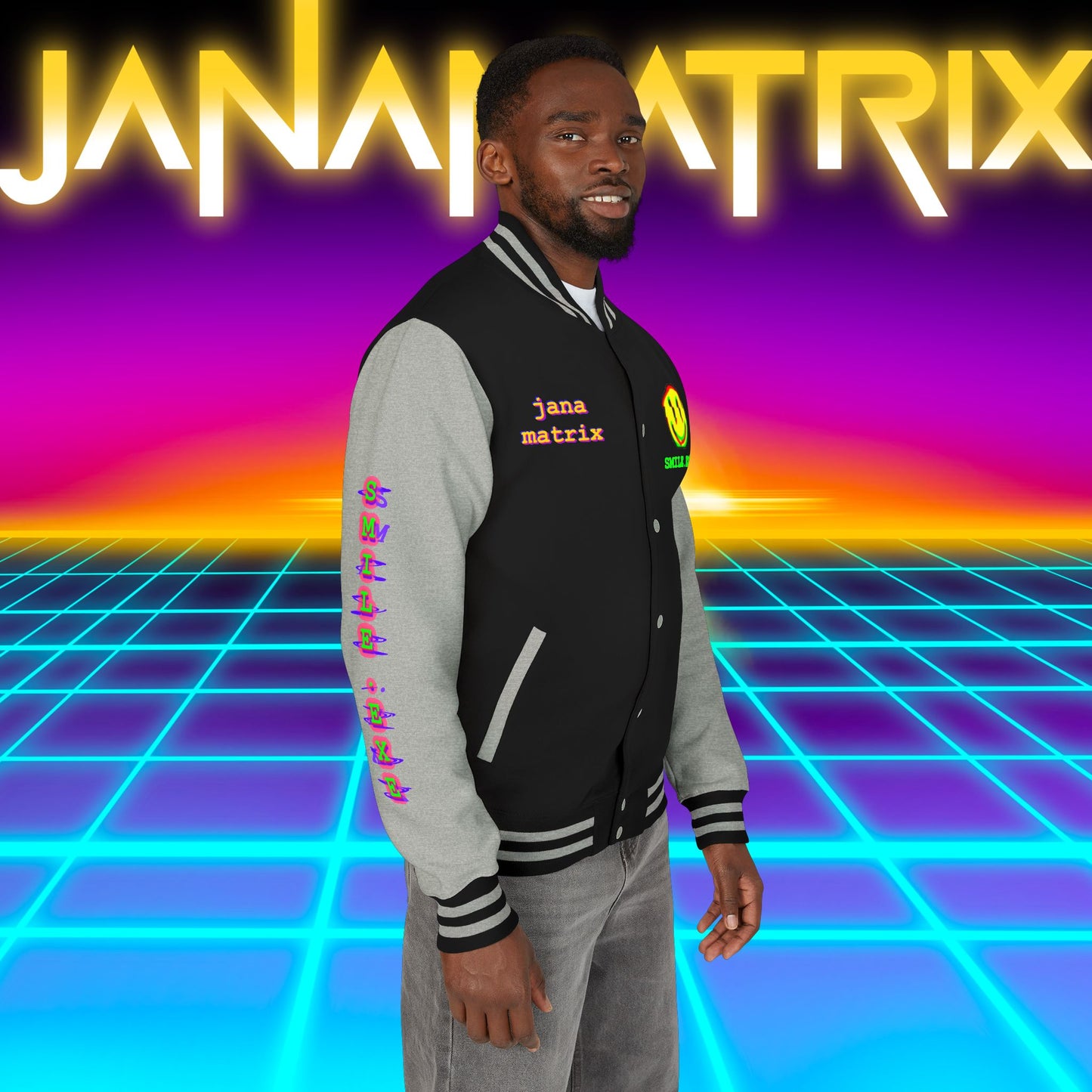 Smile.exe Letterman/Jersey Jacket