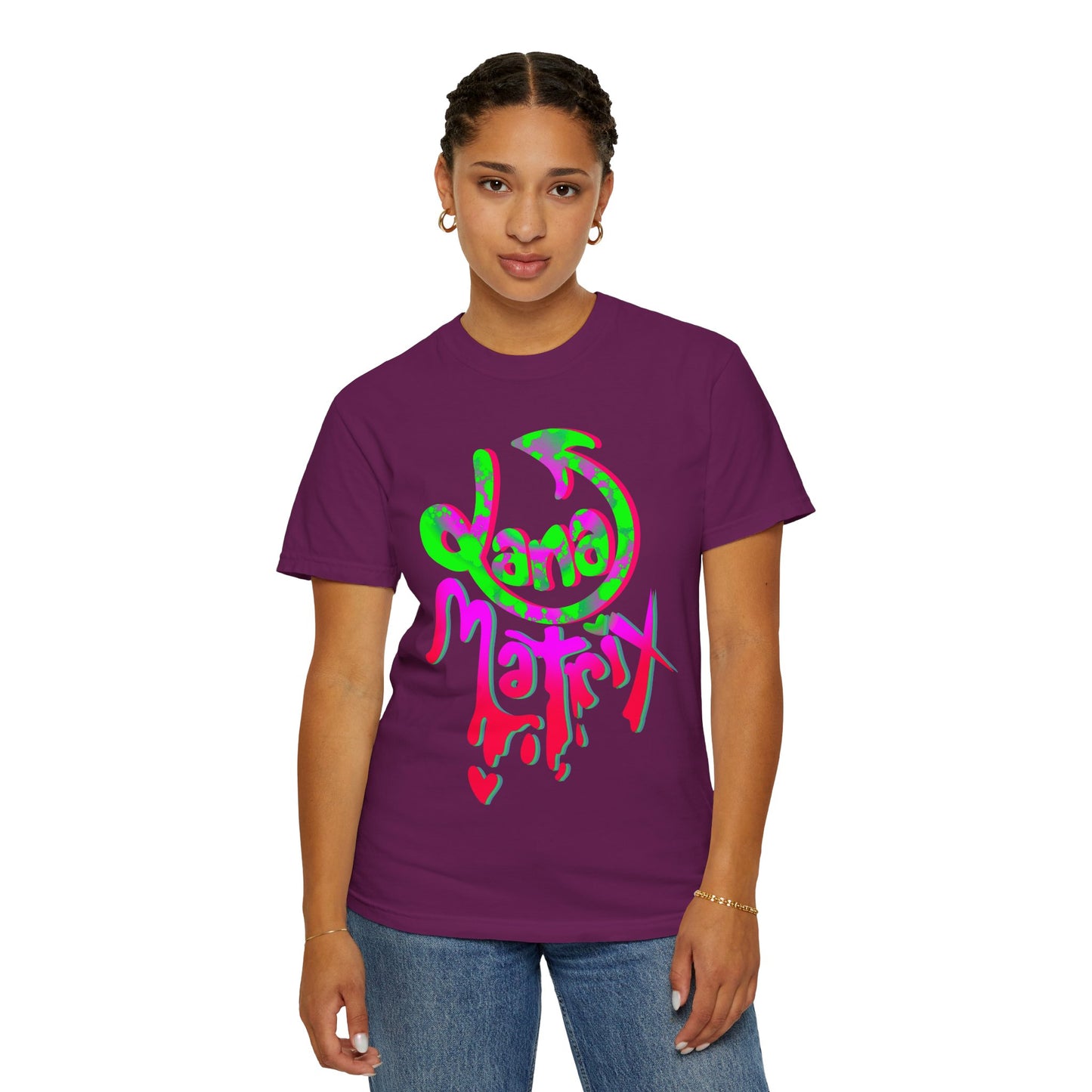 Janamatrix Graphic Tee Pink & Neon Green Edition