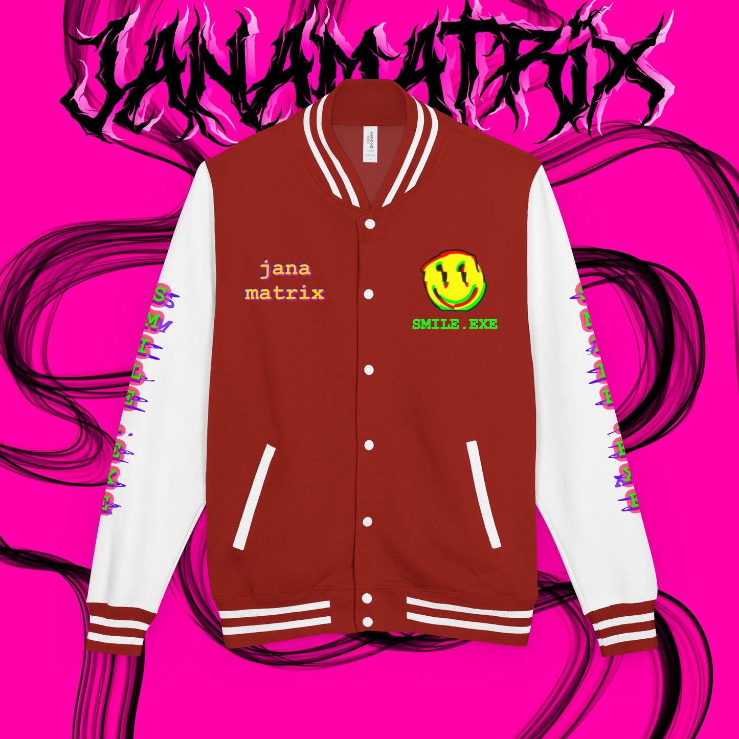 Smile.exe Letterman/Jersey Jacket