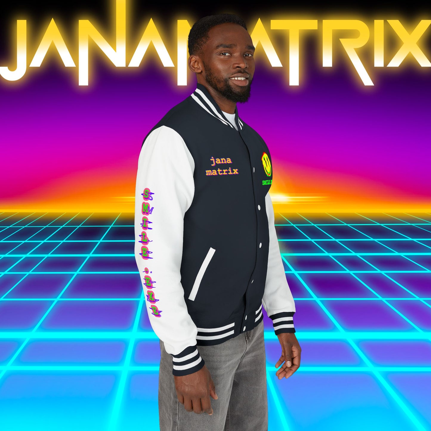 Smile.exe Letterman/Jersey Jacket