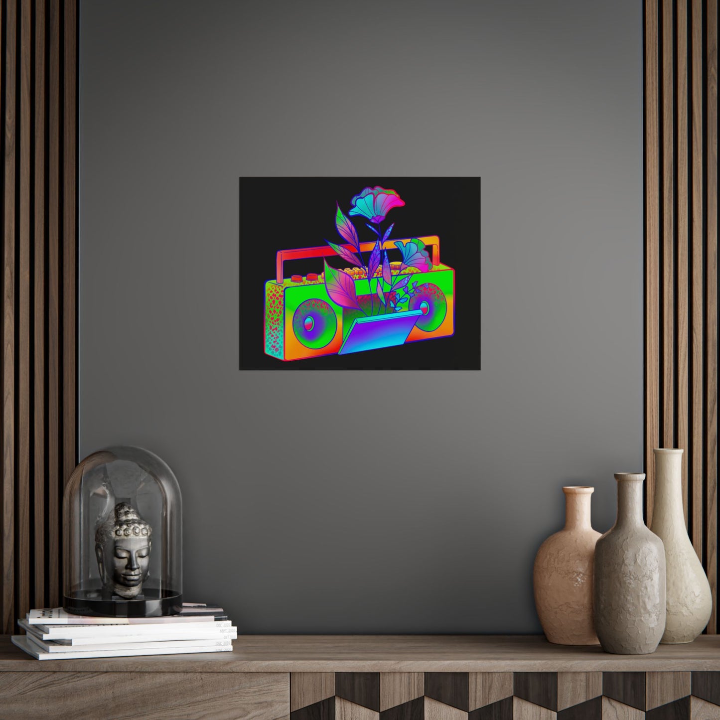 20”x16” Psychadelic Boombox Poster