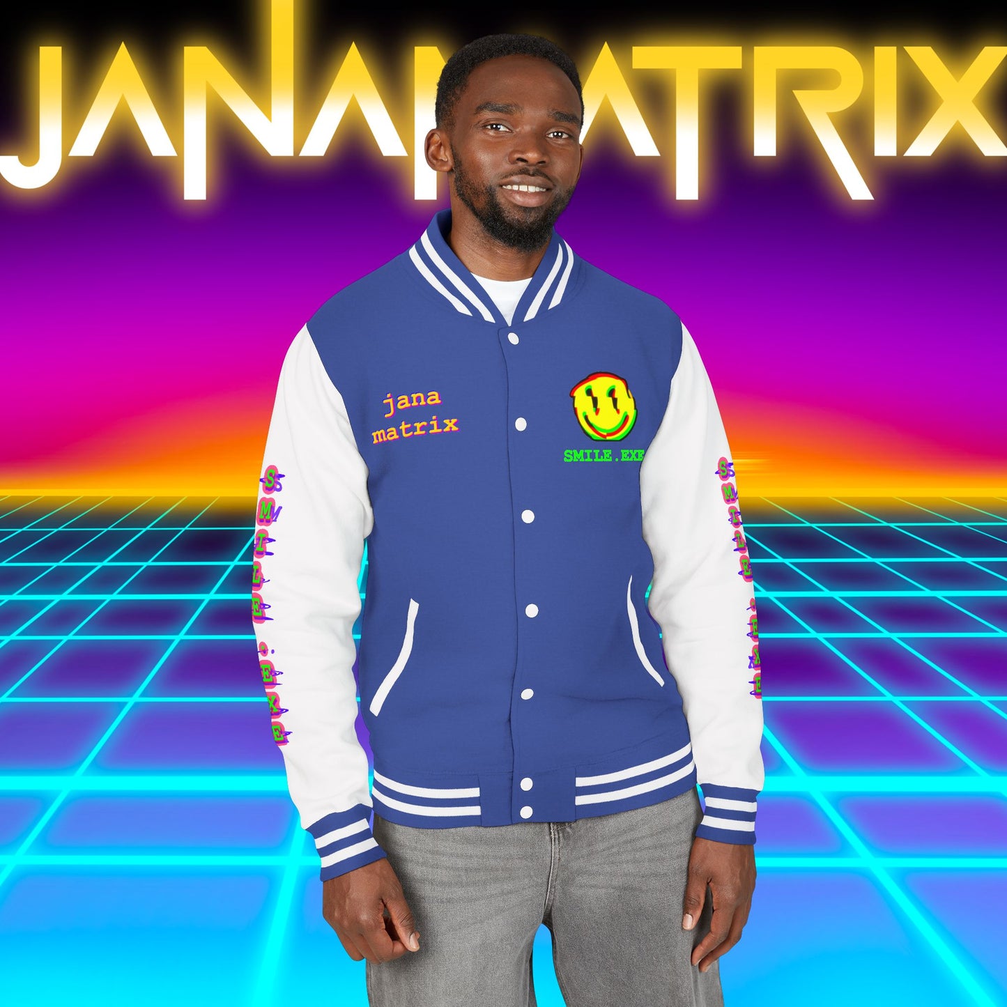 Smile.exe Letterman/Jersey Jacket