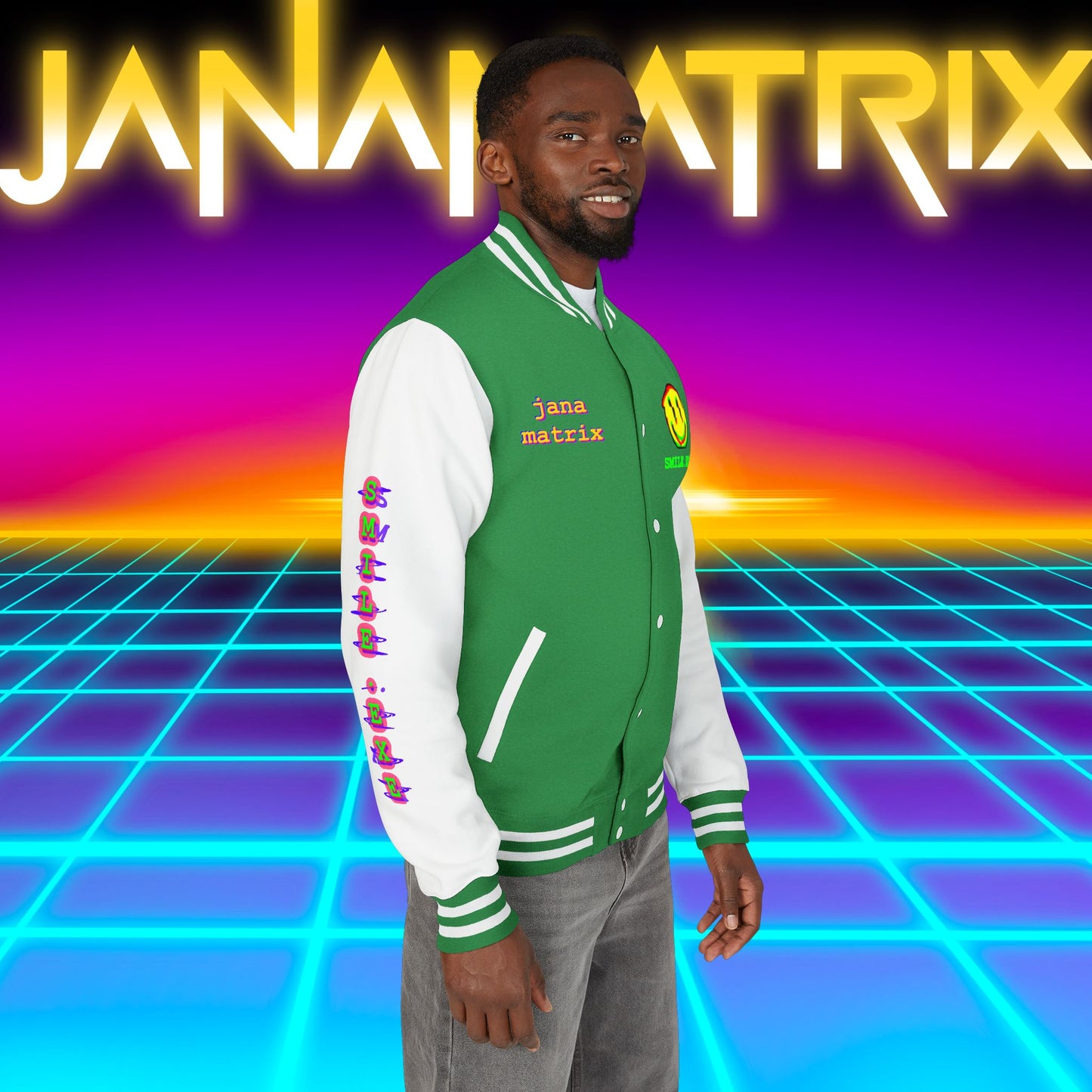 Smile.exe Letterman/Jersey Jacket