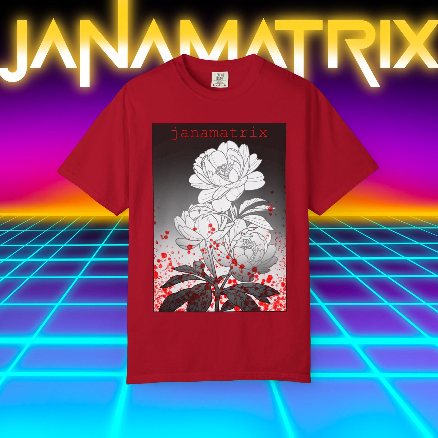 Blood Splattered Peonies T-Shirt