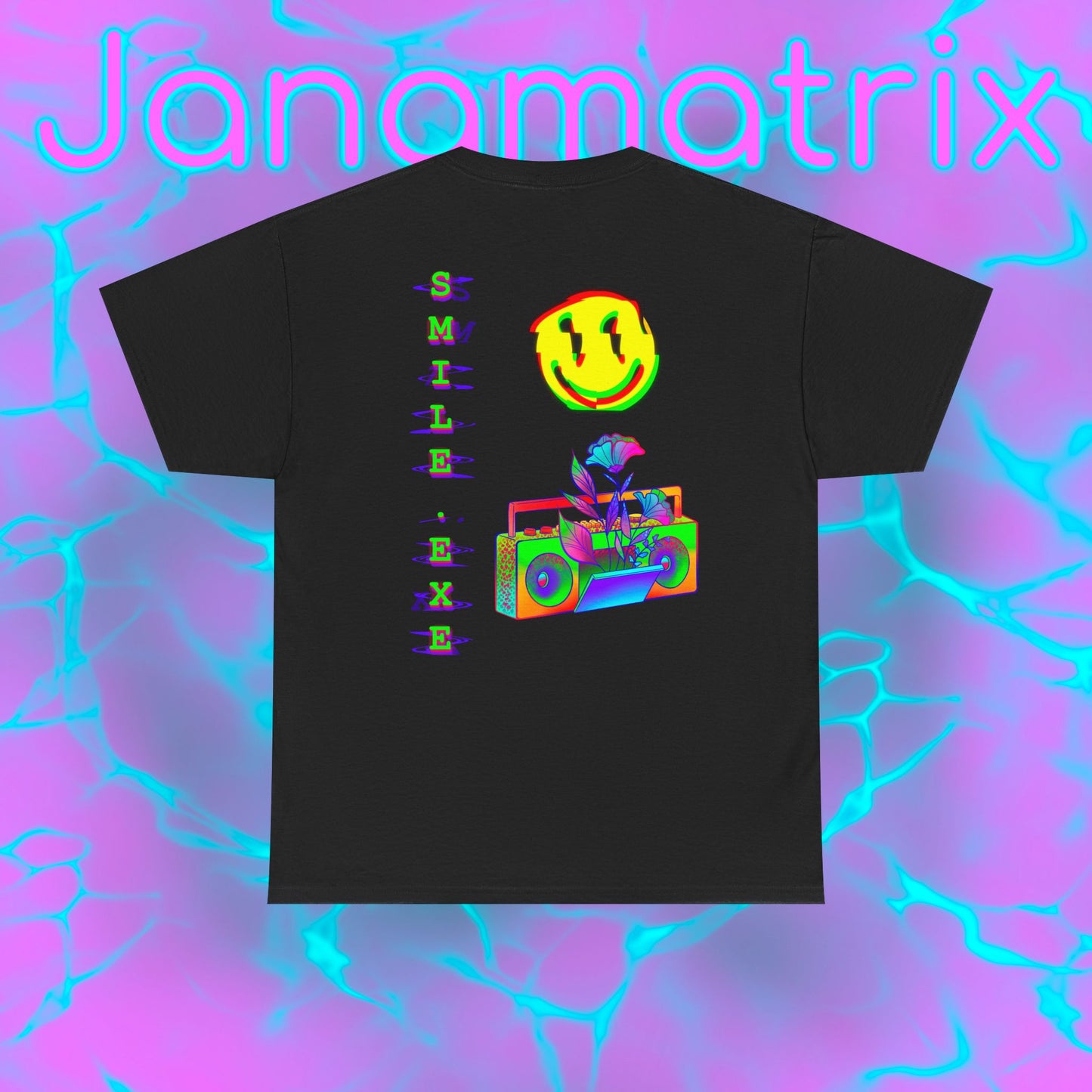 Back Graphic Smile.exe Shirt