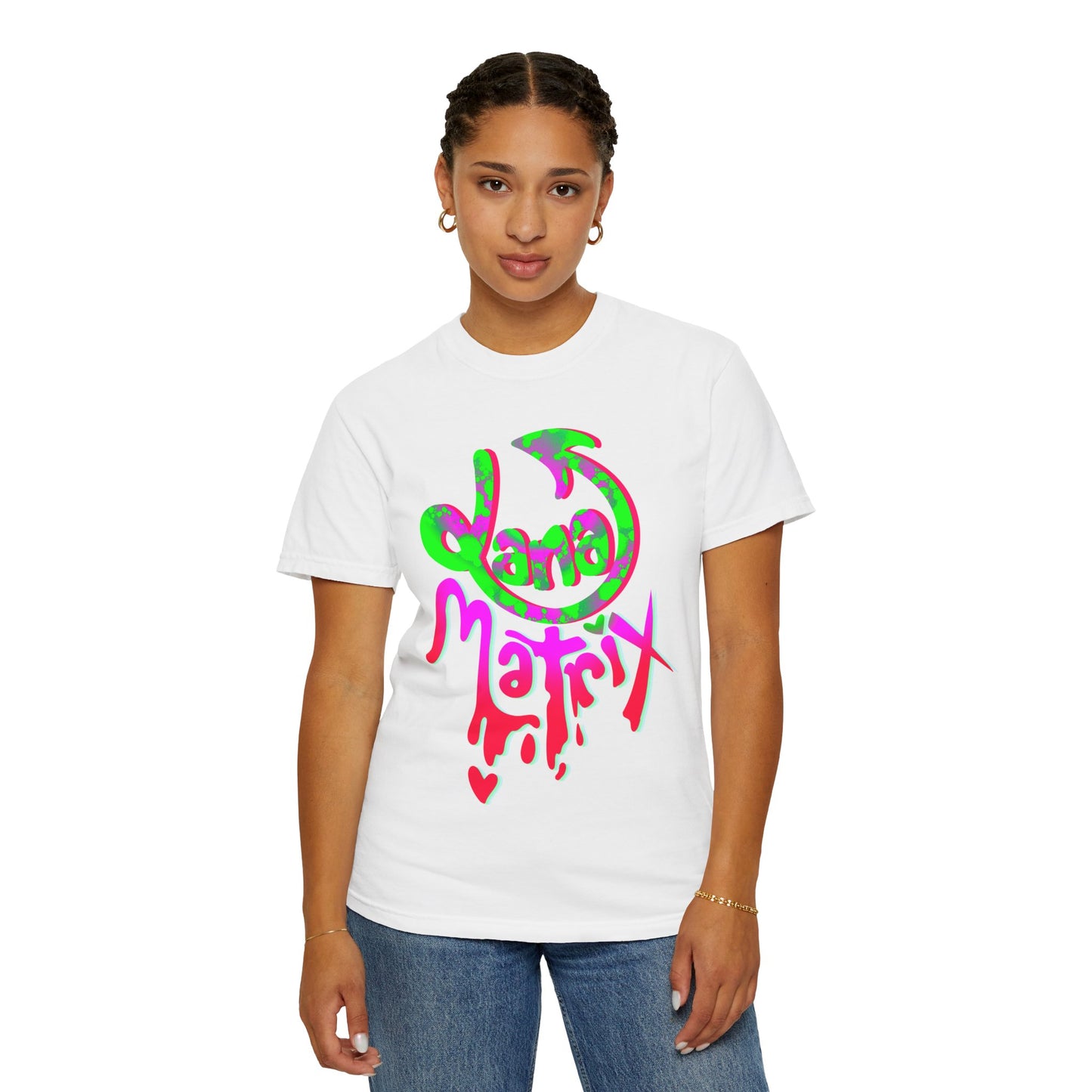Janamatrix Graphic Tee Pink & Neon Green Edition