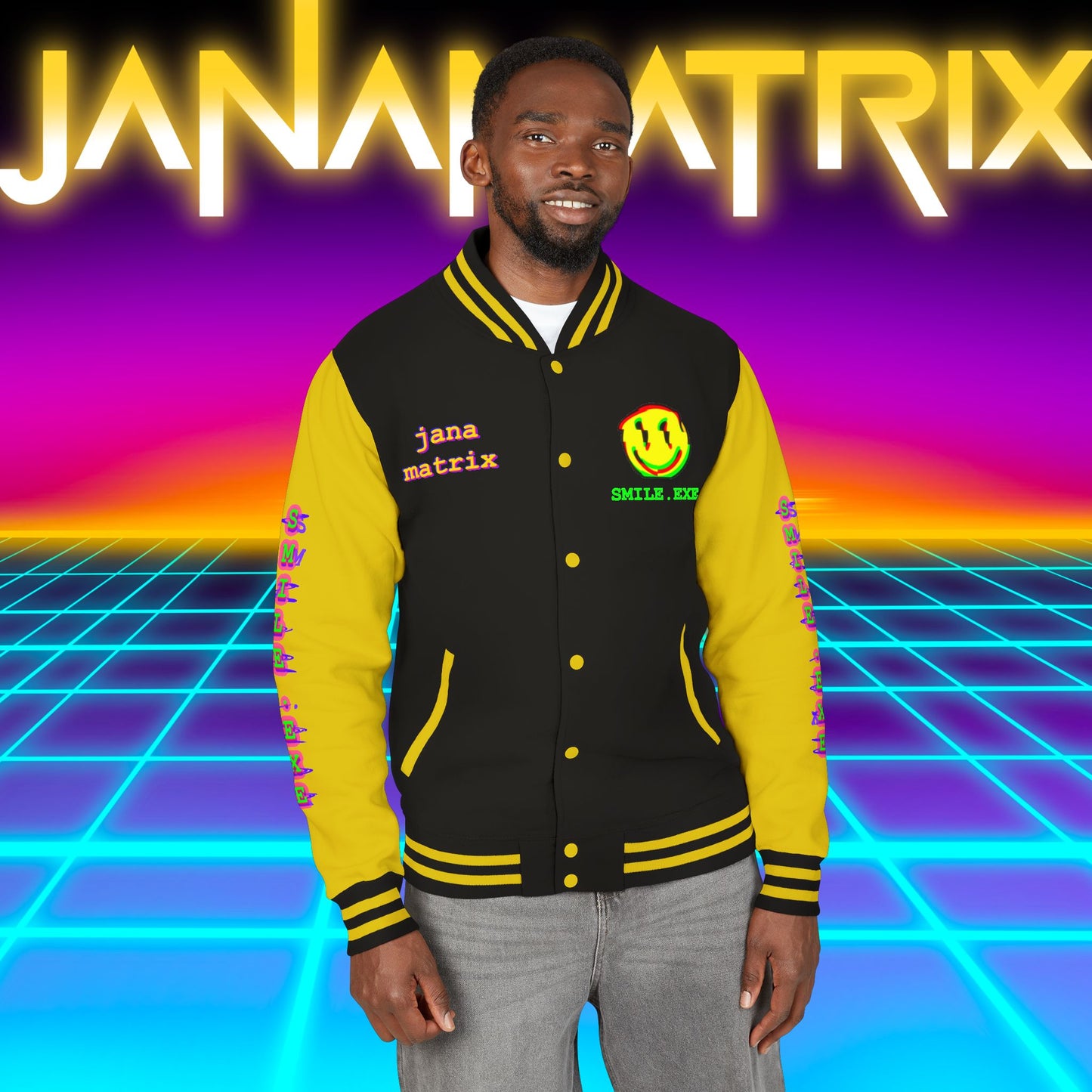 Smile.exe Letterman/Jersey Jacket