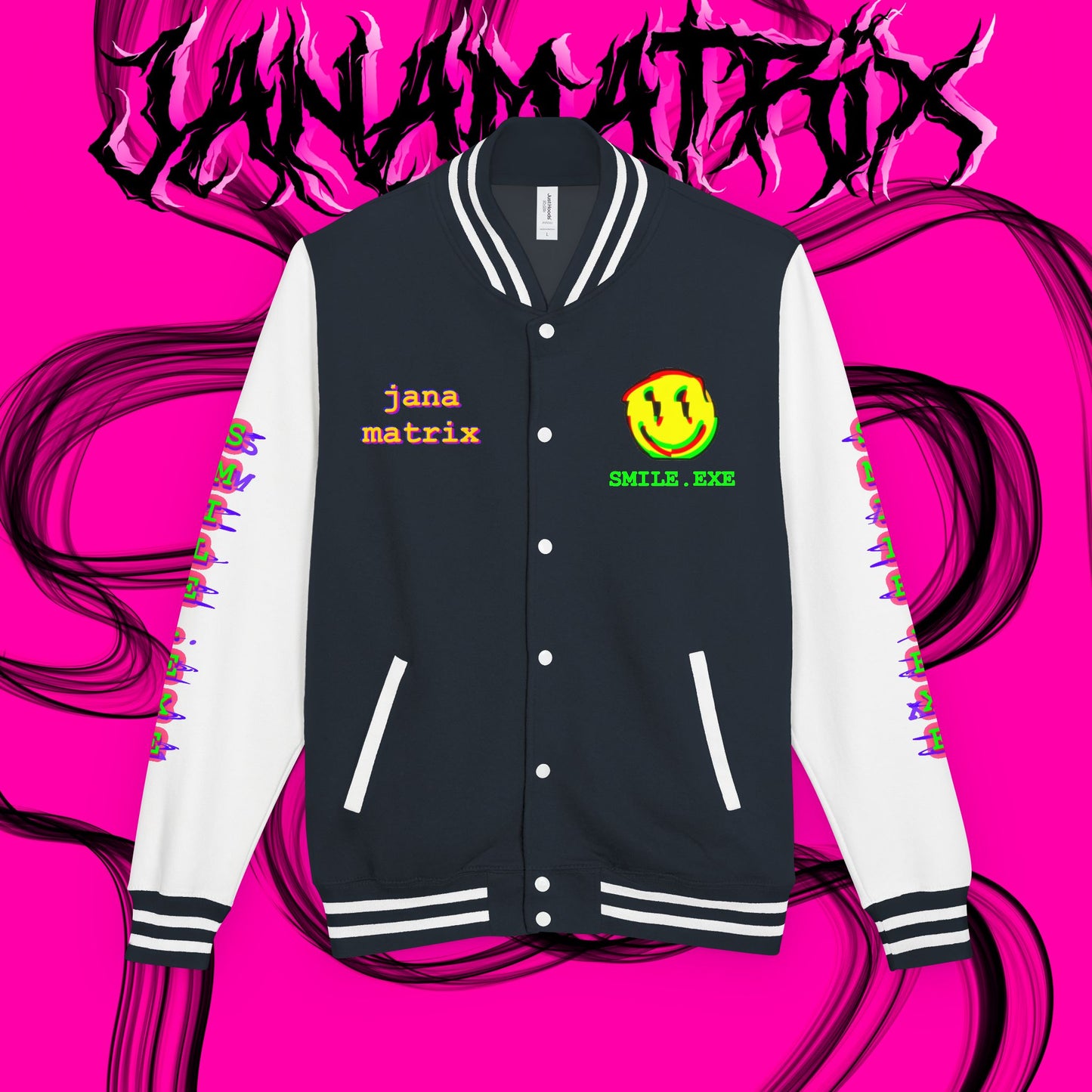 Smile.exe Letterman/Jersey Jacket