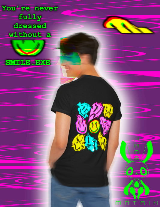 Back Graphic Smile.exe Shirt
