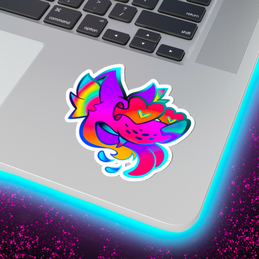 Foxy Heart Eyes Sticker