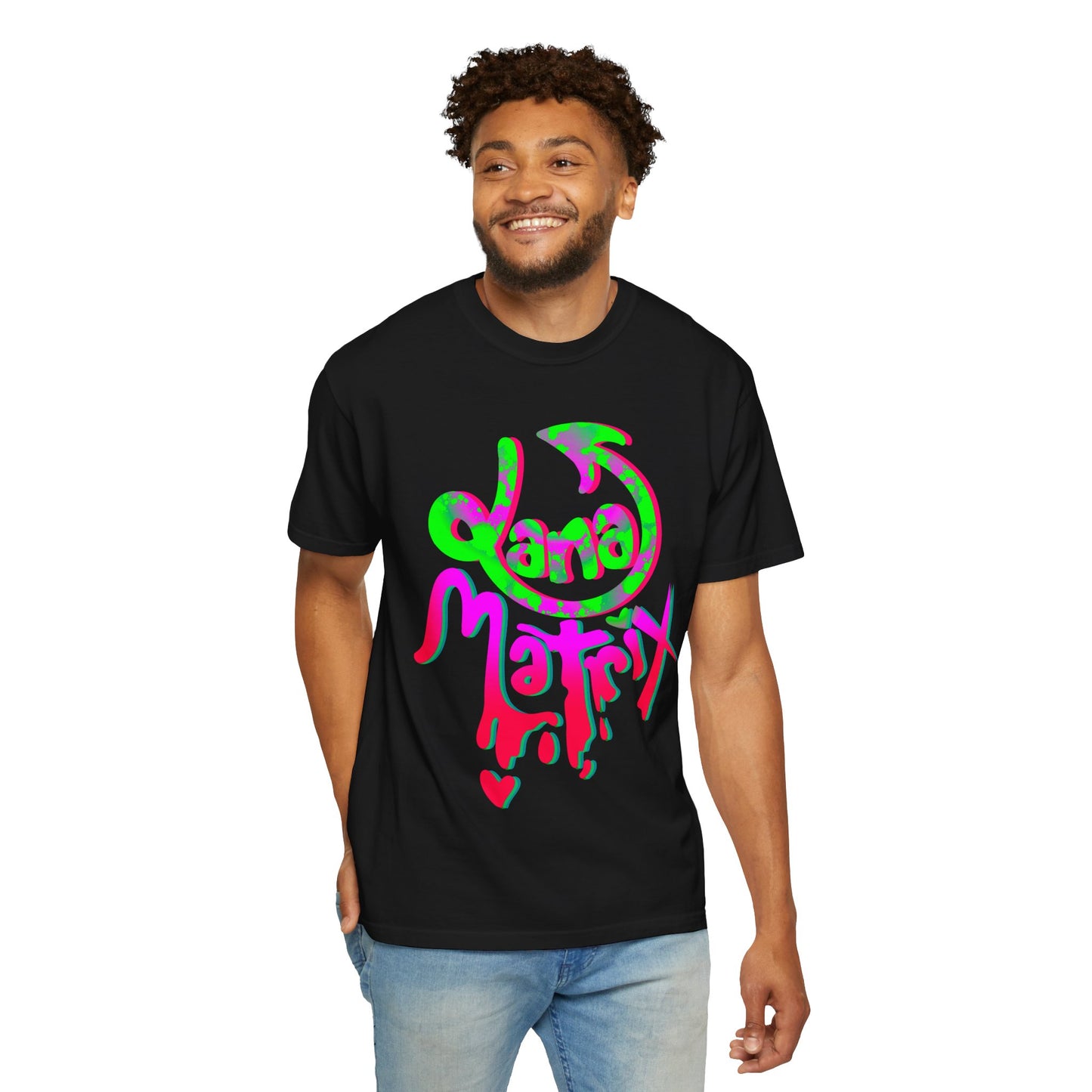 Janamatrix Graphic Tee Pink & Neon Green Edition