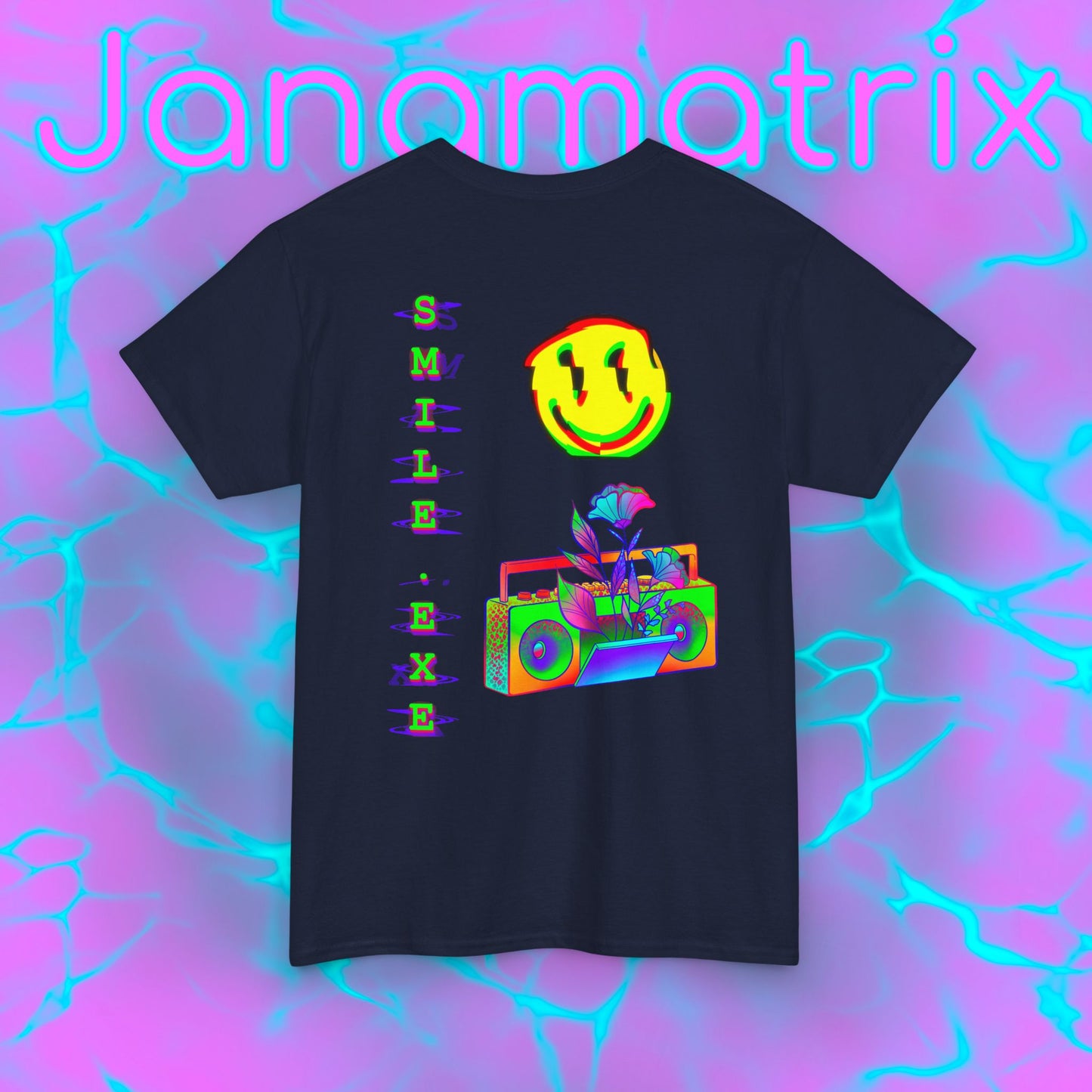 Back Graphic Smile.exe Shirt