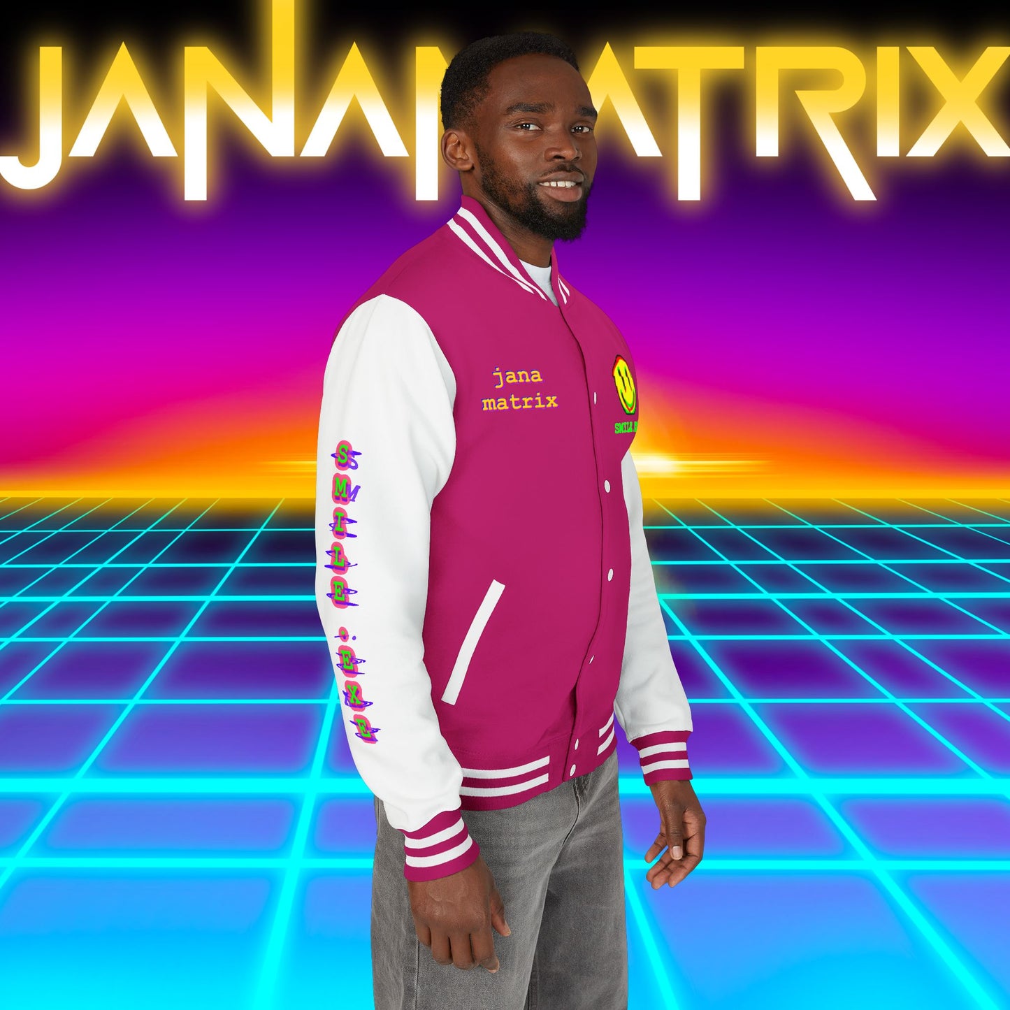 Smile.exe Letterman/Jersey Jacket