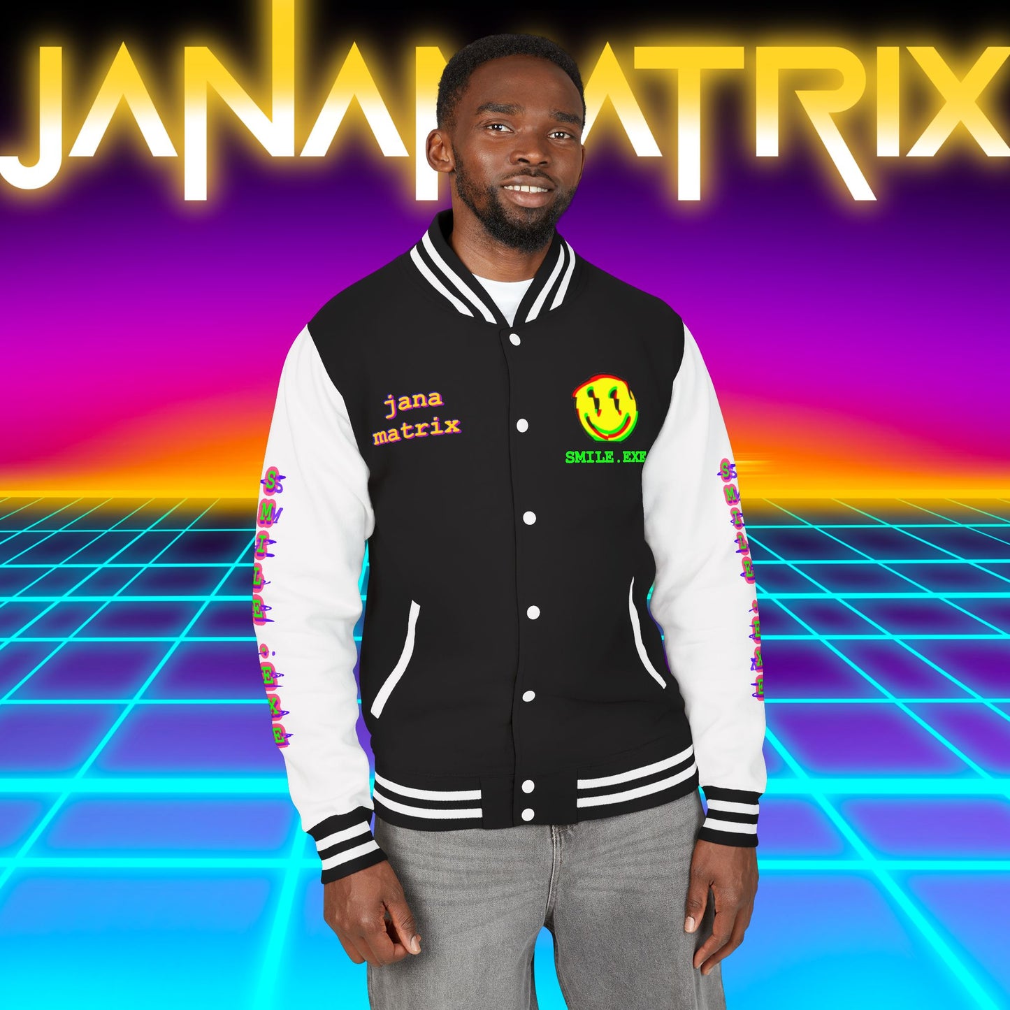 Smile.exe Letterman/Jersey Jacket