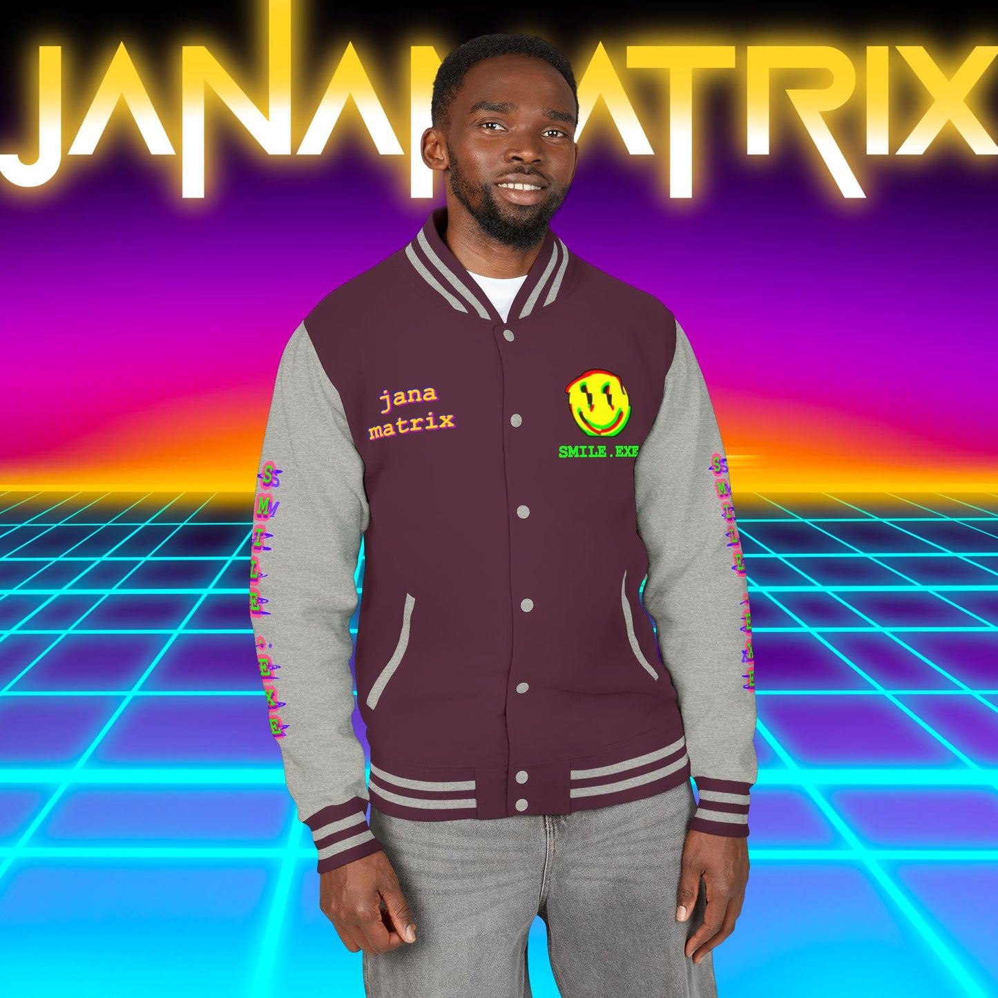 Smile.exe Letterman/Jersey Jacket