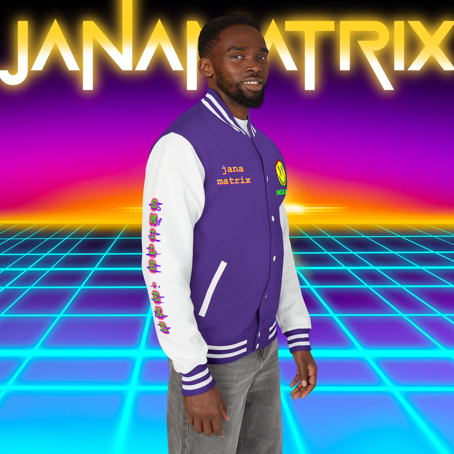 Smile.exe Letterman/Jersey Jacket