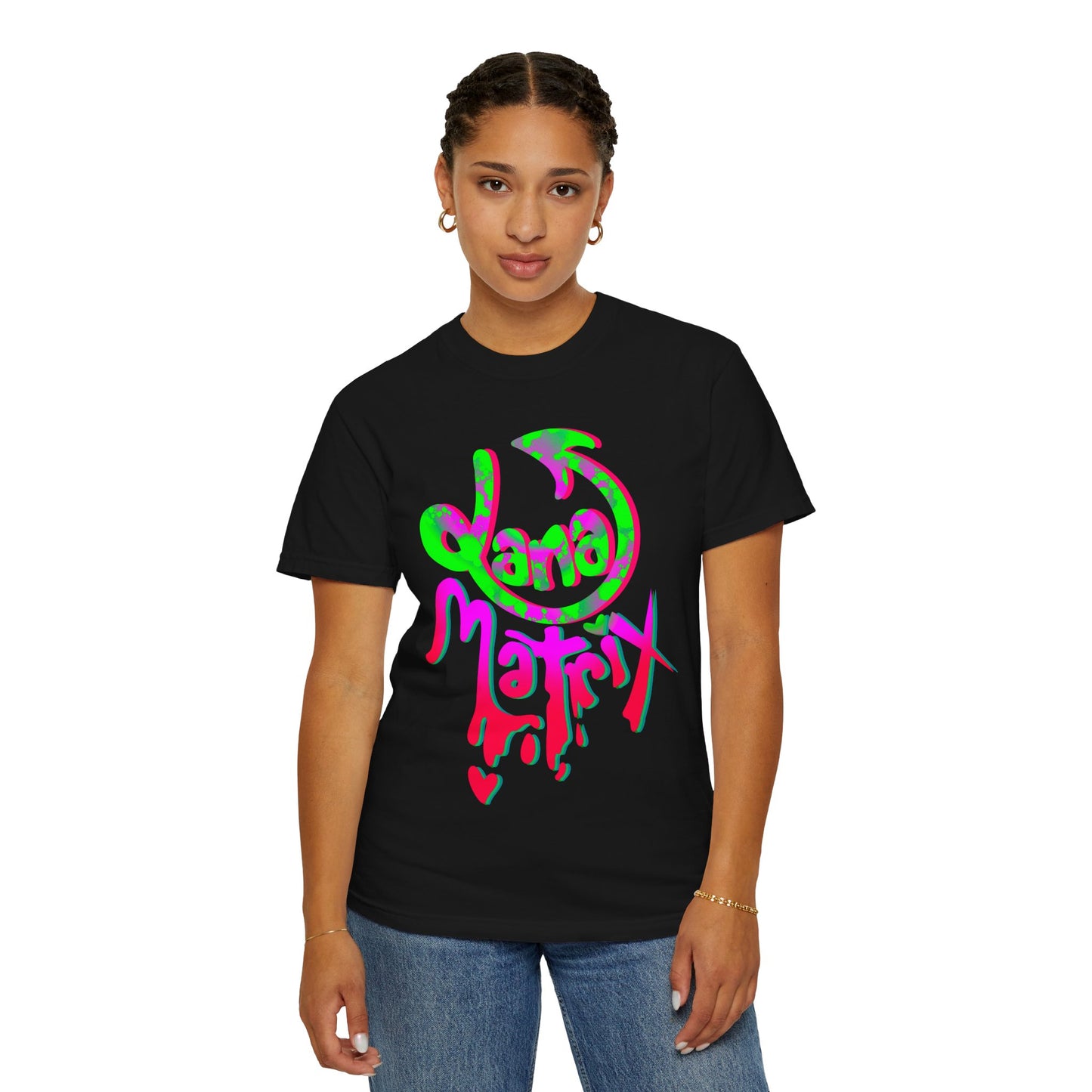 Janamatrix Graphic Tee Pink & Neon Green Edition