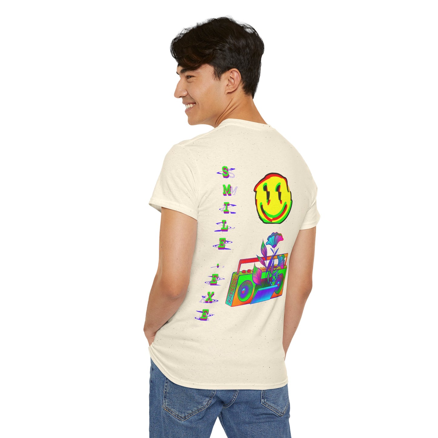 Back Graphic Smile.exe Shirt