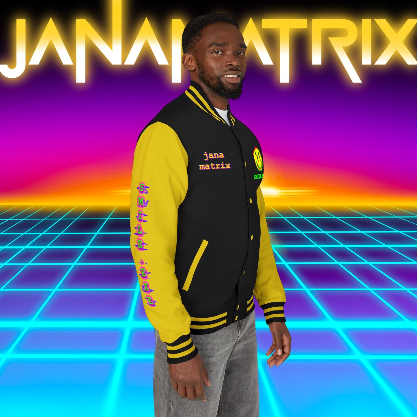 Smile.exe Letterman/Jersey Jacket