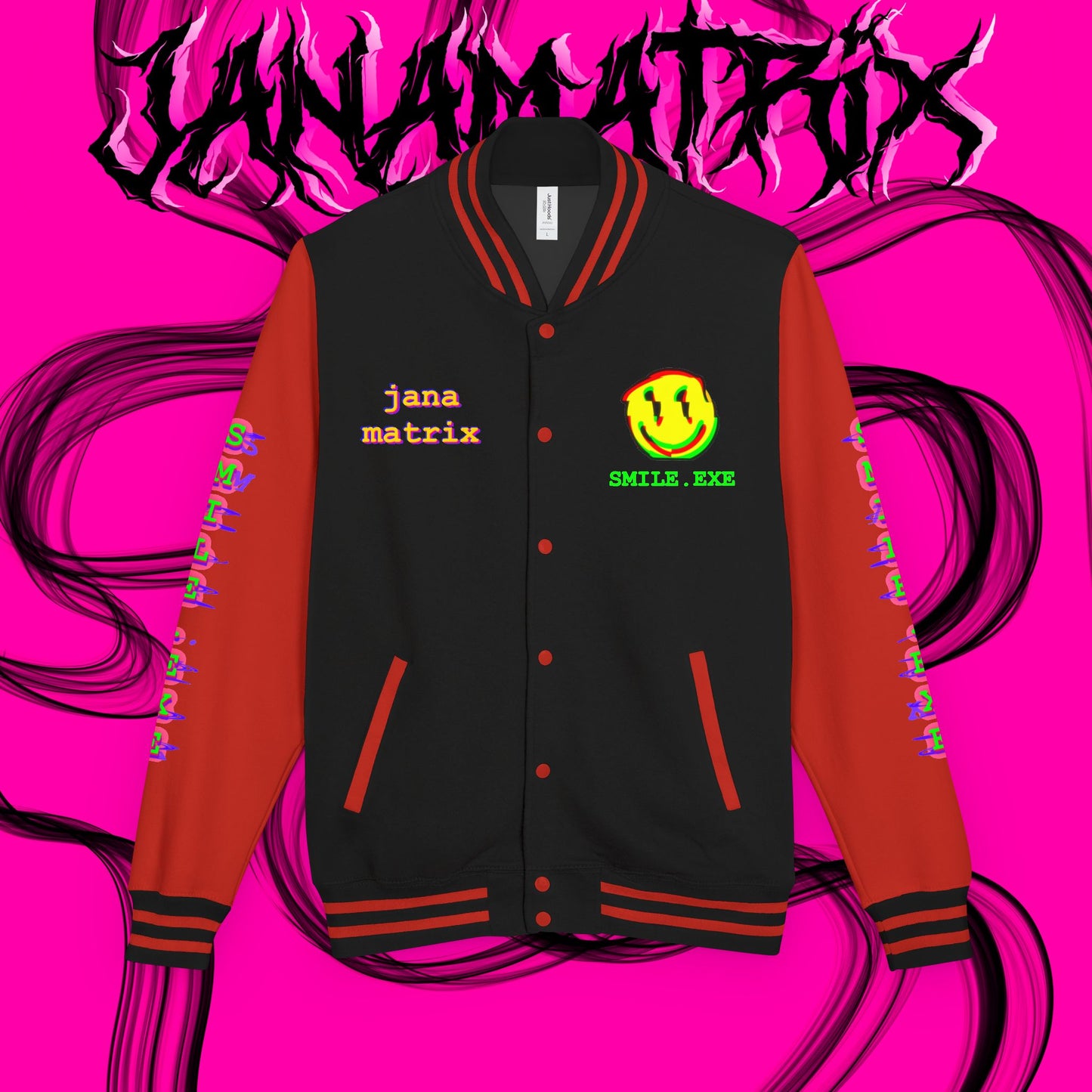 Smile.exe Letterman/Jersey Jacket