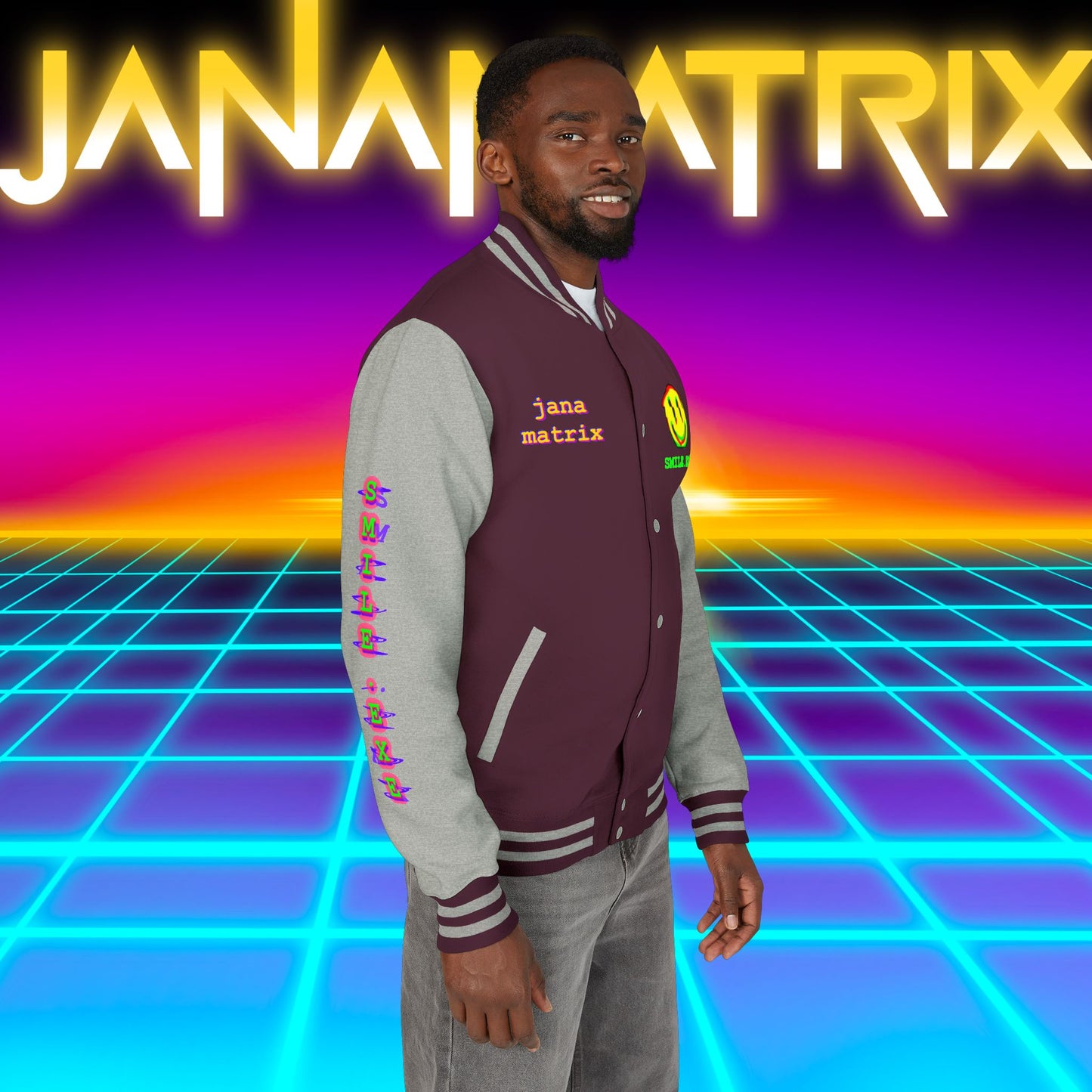 Smile.exe Letterman/Jersey Jacket