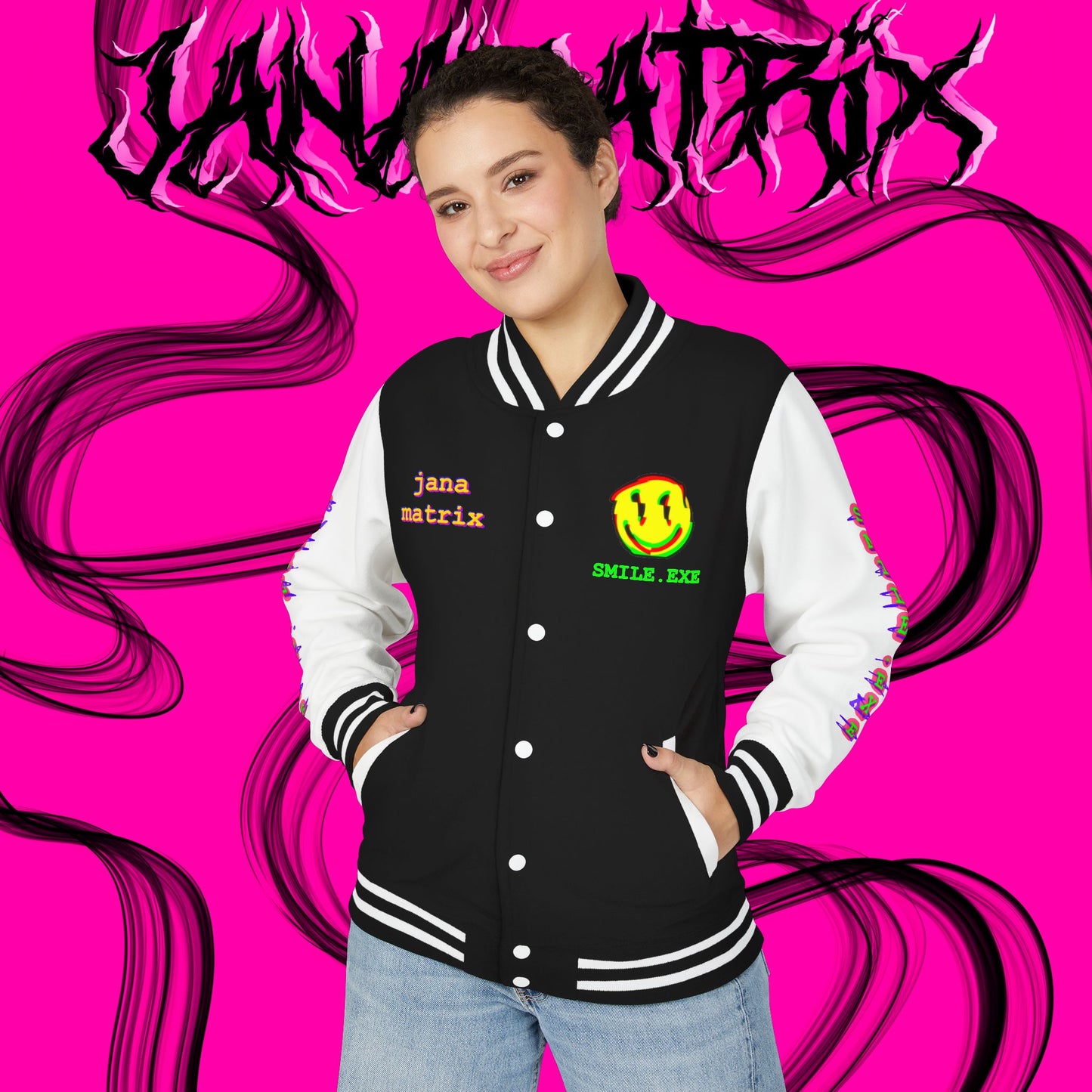 Smile.exe Letterman/Jersey Jacket