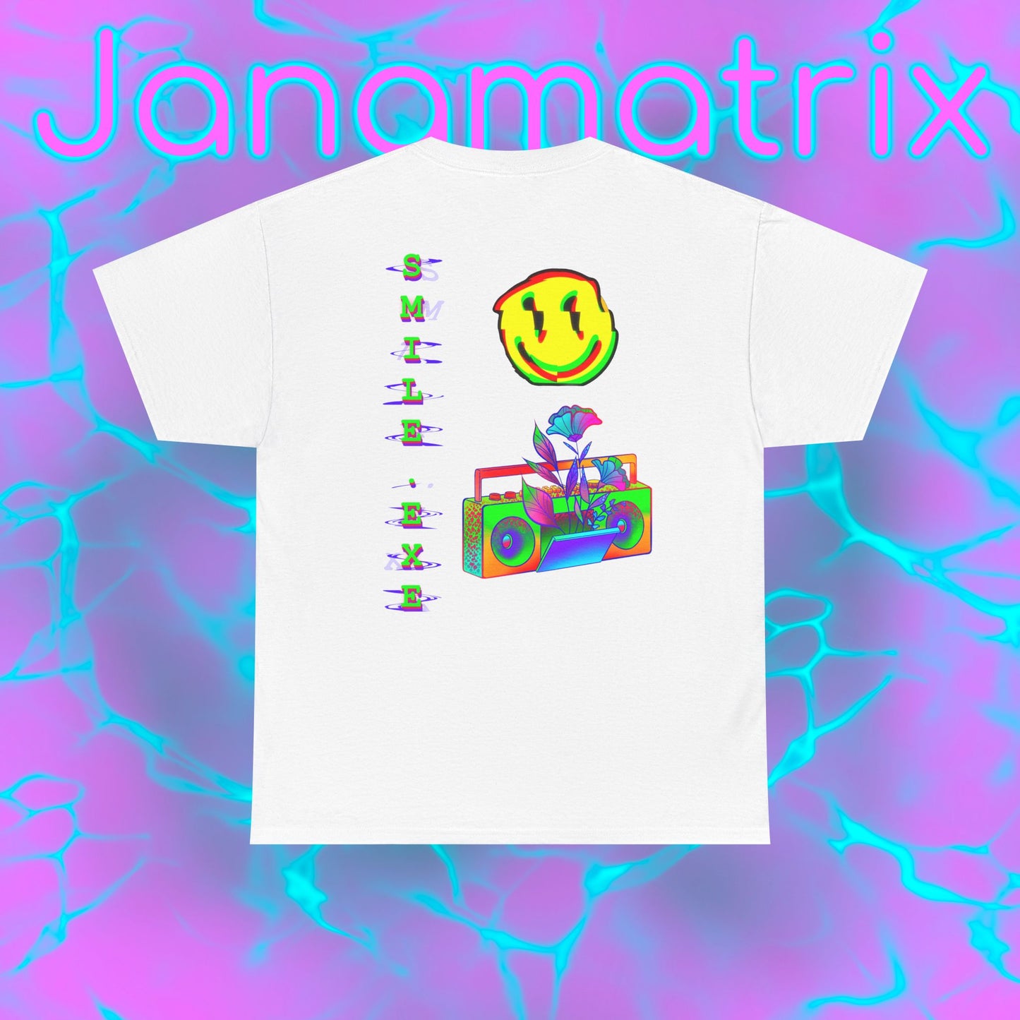 Back Graphic Smile.exe Shirt